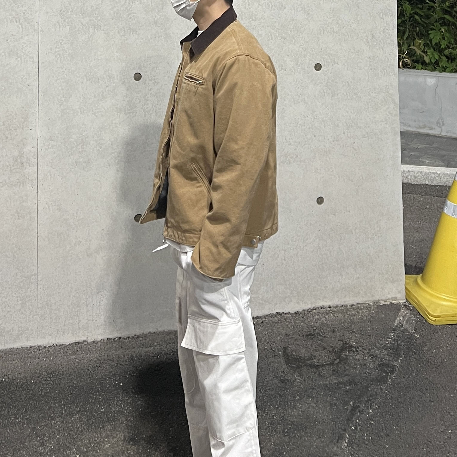 Oakley Factory Team x Brain Dead Flesh White Birch 착용 스타일 - 4
