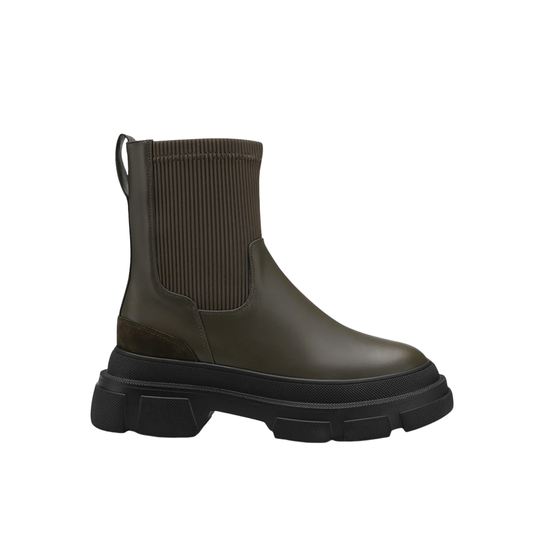 (W) 미소페 카우하이드 앵클 부츠 6cm 브라운((W) Misope Cowhide Ankle Boots 6cm Brown)