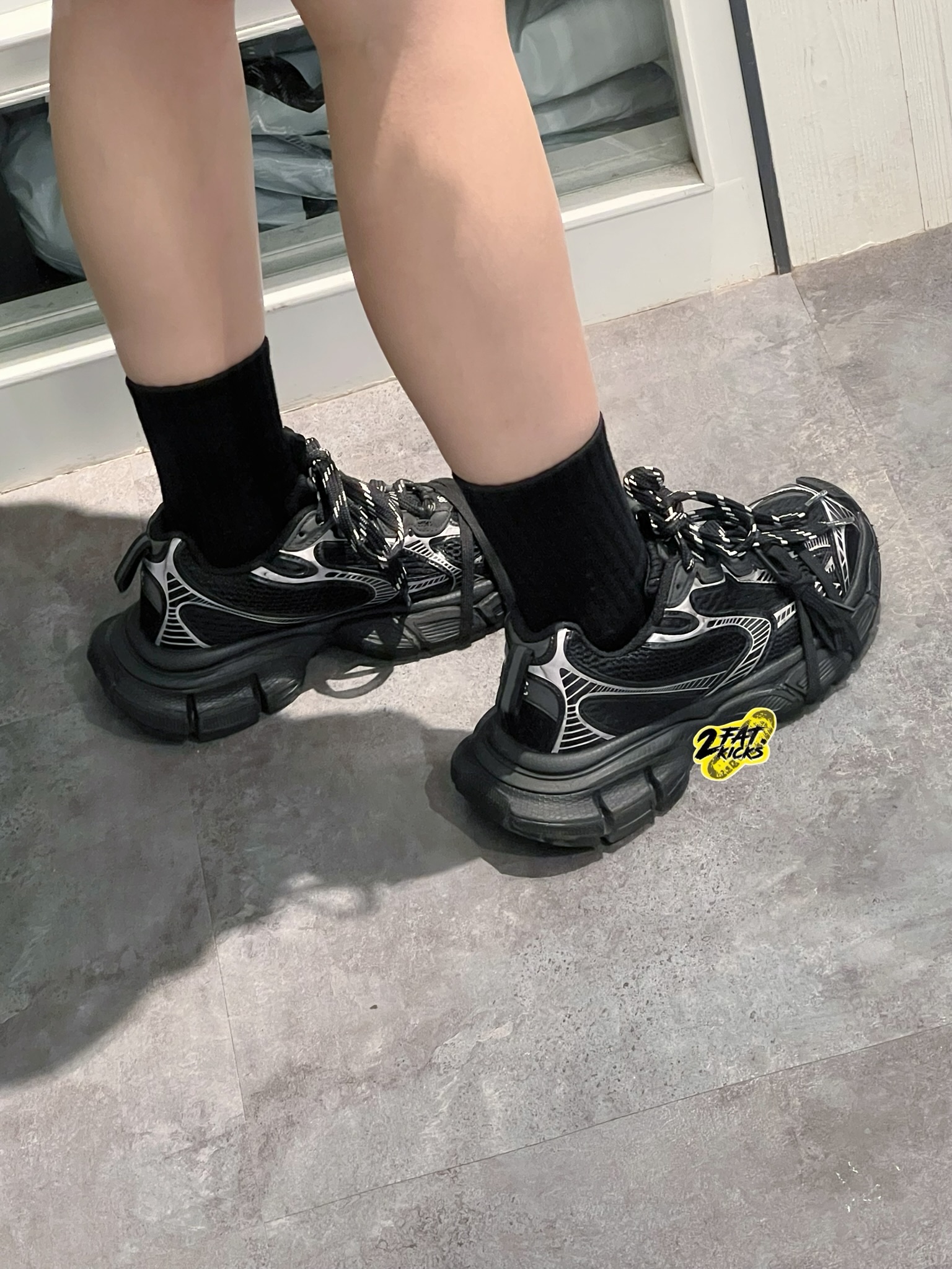 Balenciaga 3XL Sneakers Black, (W) Balenciaga 3XL Sneakers Black 착용 스타일 - 3