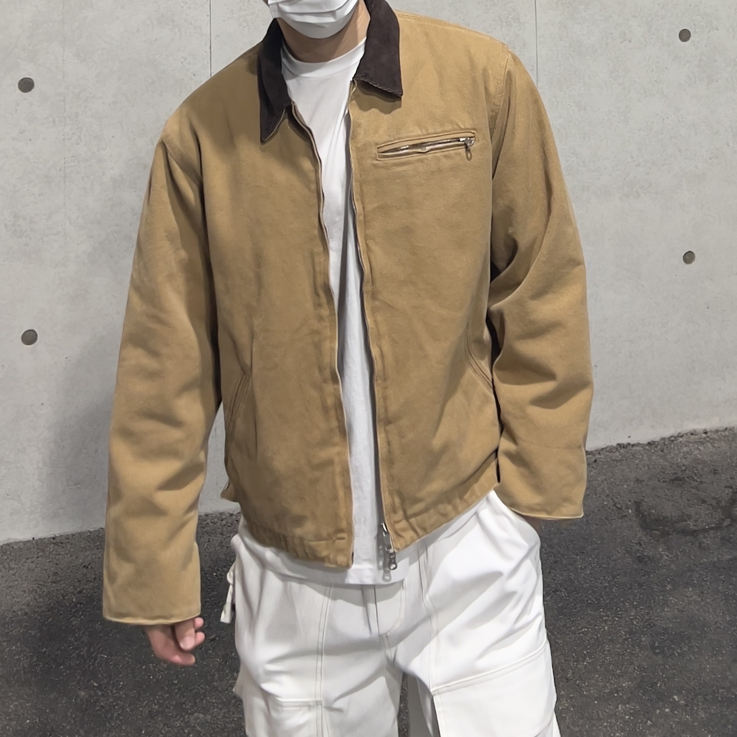 Oakley Factory Team x Brain Dead Flesh White Birch 착용 스타일 - 3