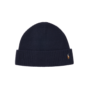[20% 적립] Polo Ralph Lauren Signature Pony Wool Blend Beanie Classic Navy - 24FW