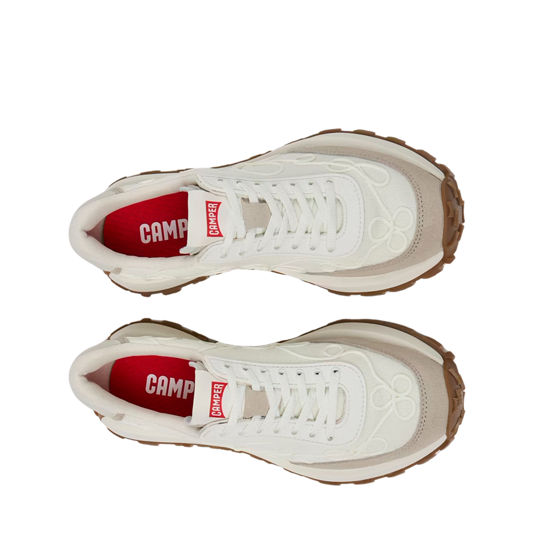 (W) 캠퍼 드리프트 트레일 비브람 누벅 스니커즈 화이트((W) Camper Drift Trail Vibram Nubuck Sneakers White) - 2