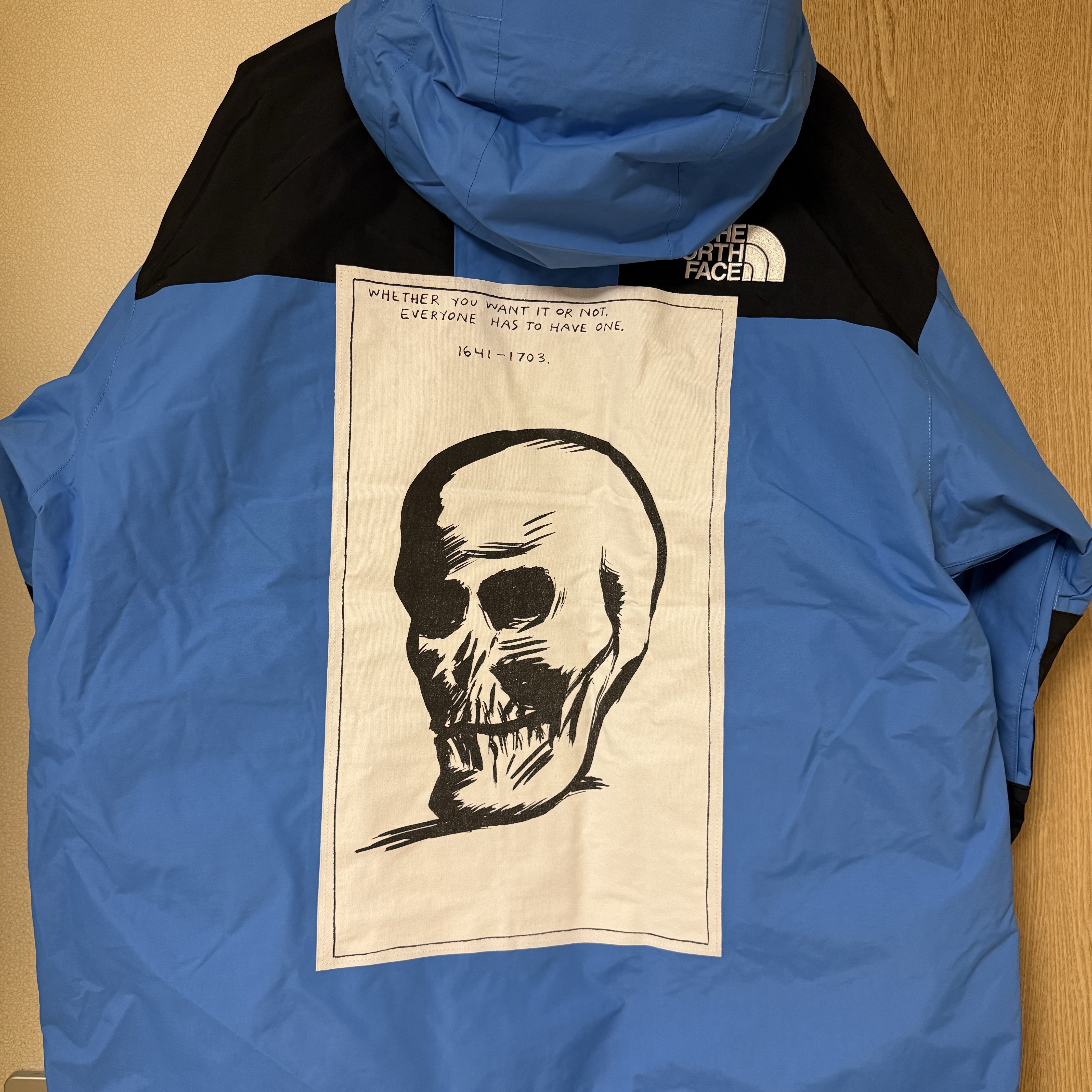 Supreme x The North Face Mountain Jacket Blue - 24FW 착용 스타일 - 2