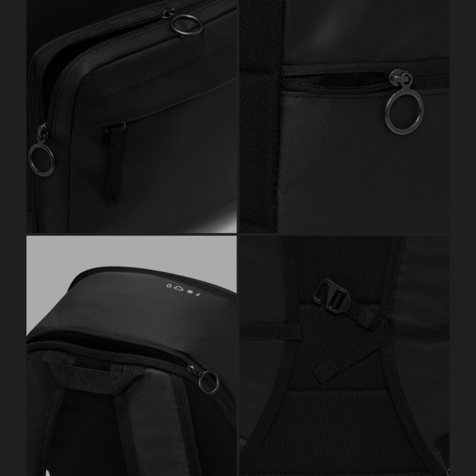 Nike Heritage Winterized Eugene Backpack 23L Black 착용 스타일 - 3