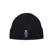 [30%적립] Polo Ralph Lauren Polo Bear Cable Knit Beanie Black - 24FW