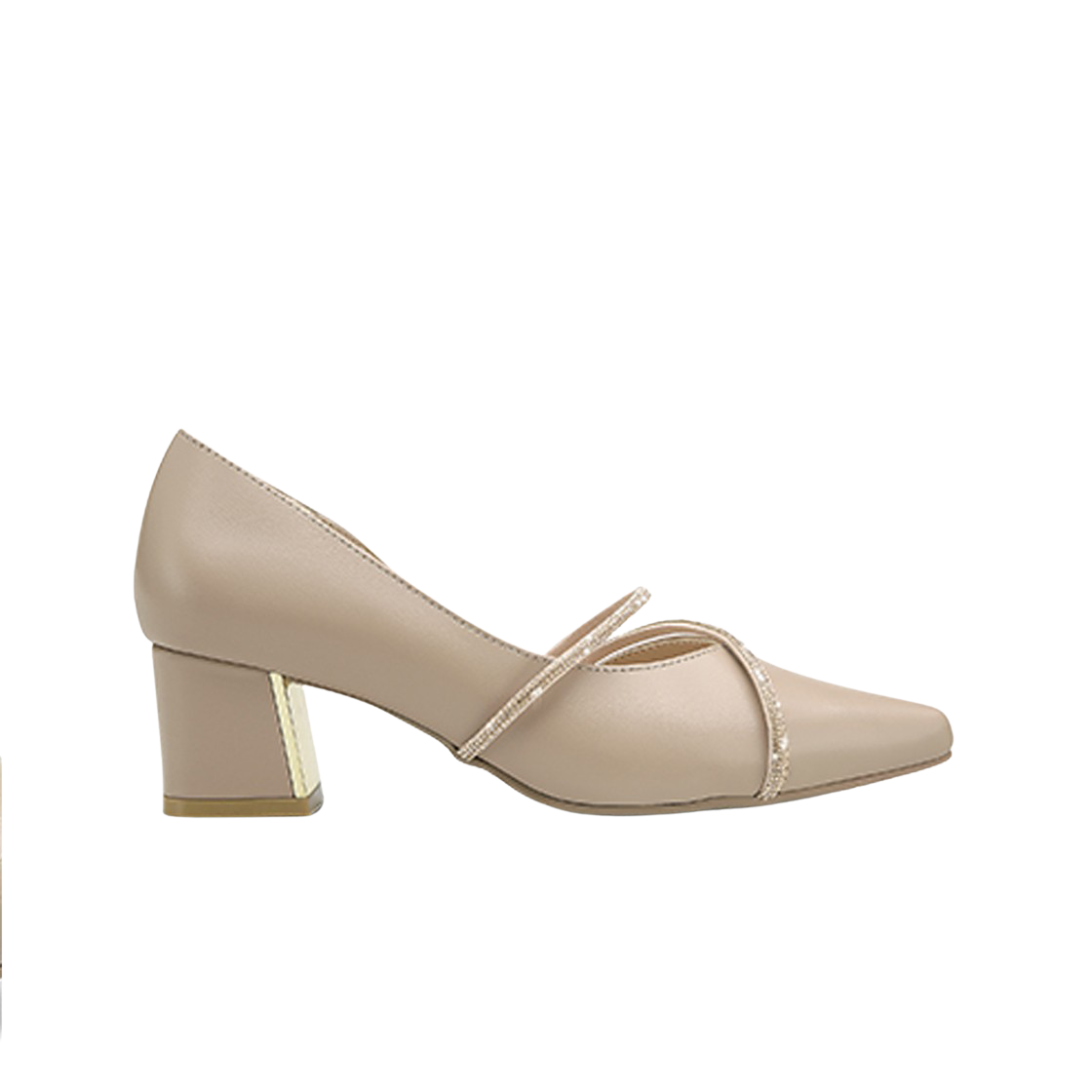 (W) 미소페 카우하이드 펌프스 5cm 스킨 핑크((W) Misope Cowhide Pumps 5cm Skin Pink)