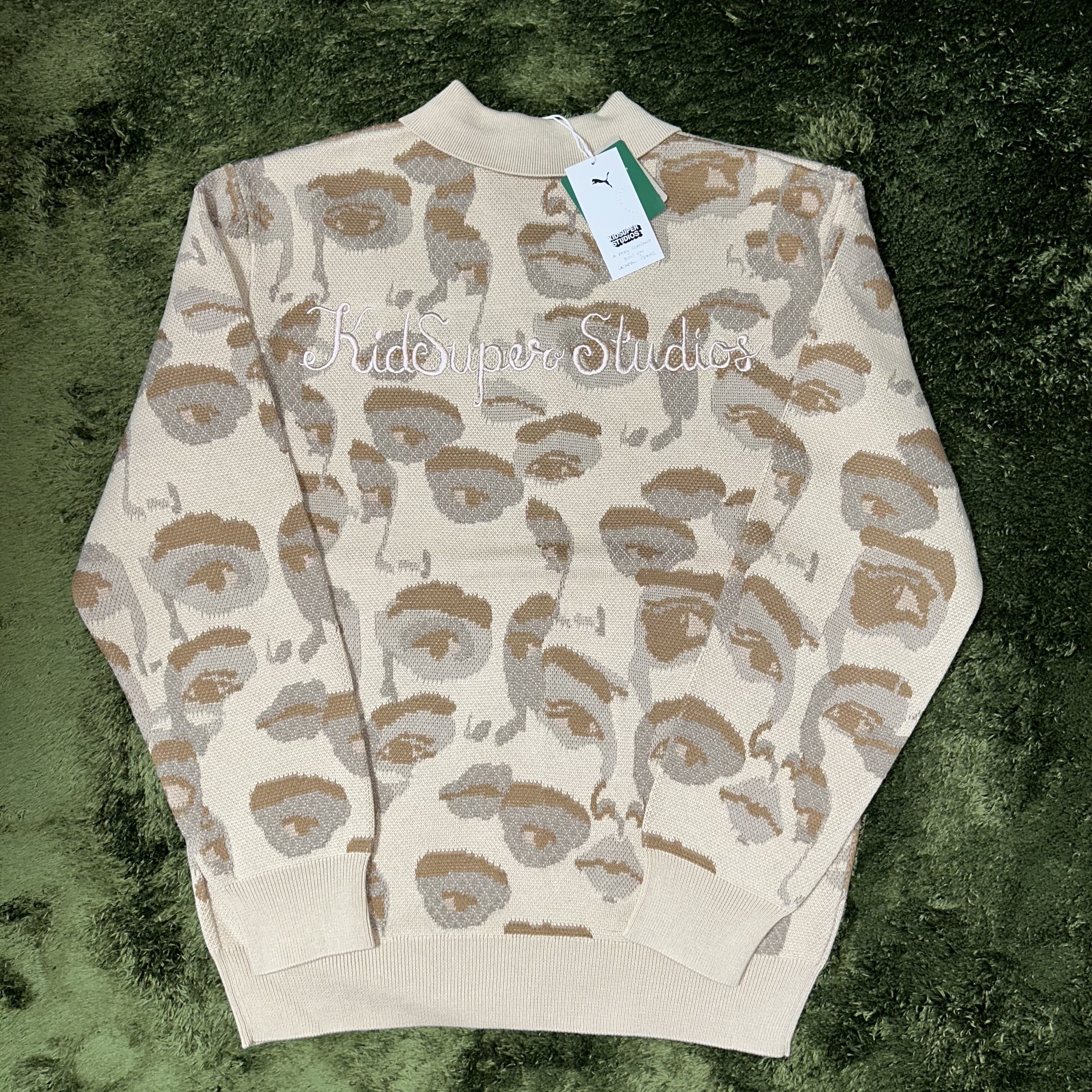 Puma x KidSuper Cardigan Granola 착용 스타일 - 5