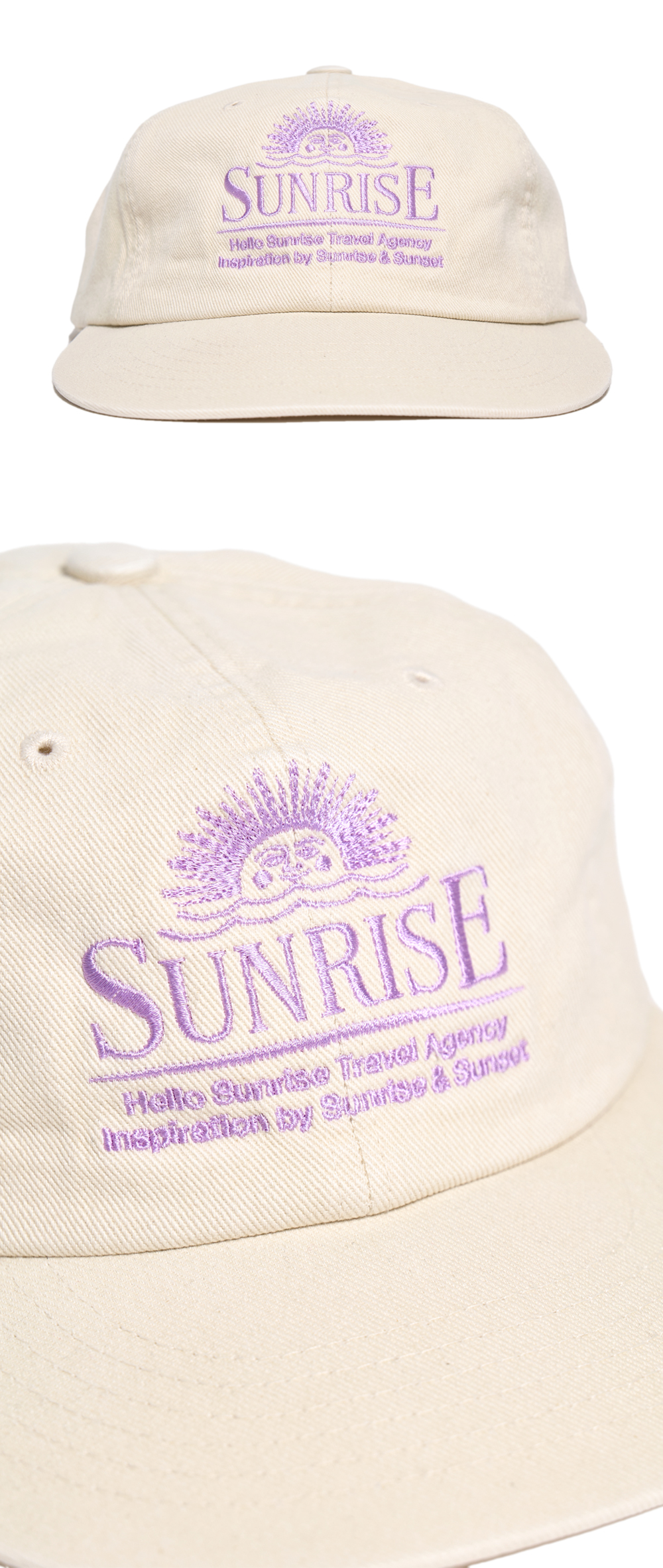 【HELLO SUNRISE】 Washed Horizon 6Panel Cap /追跡付 HELLO SUNRISE＞ホライゾン 6パネル キャップ