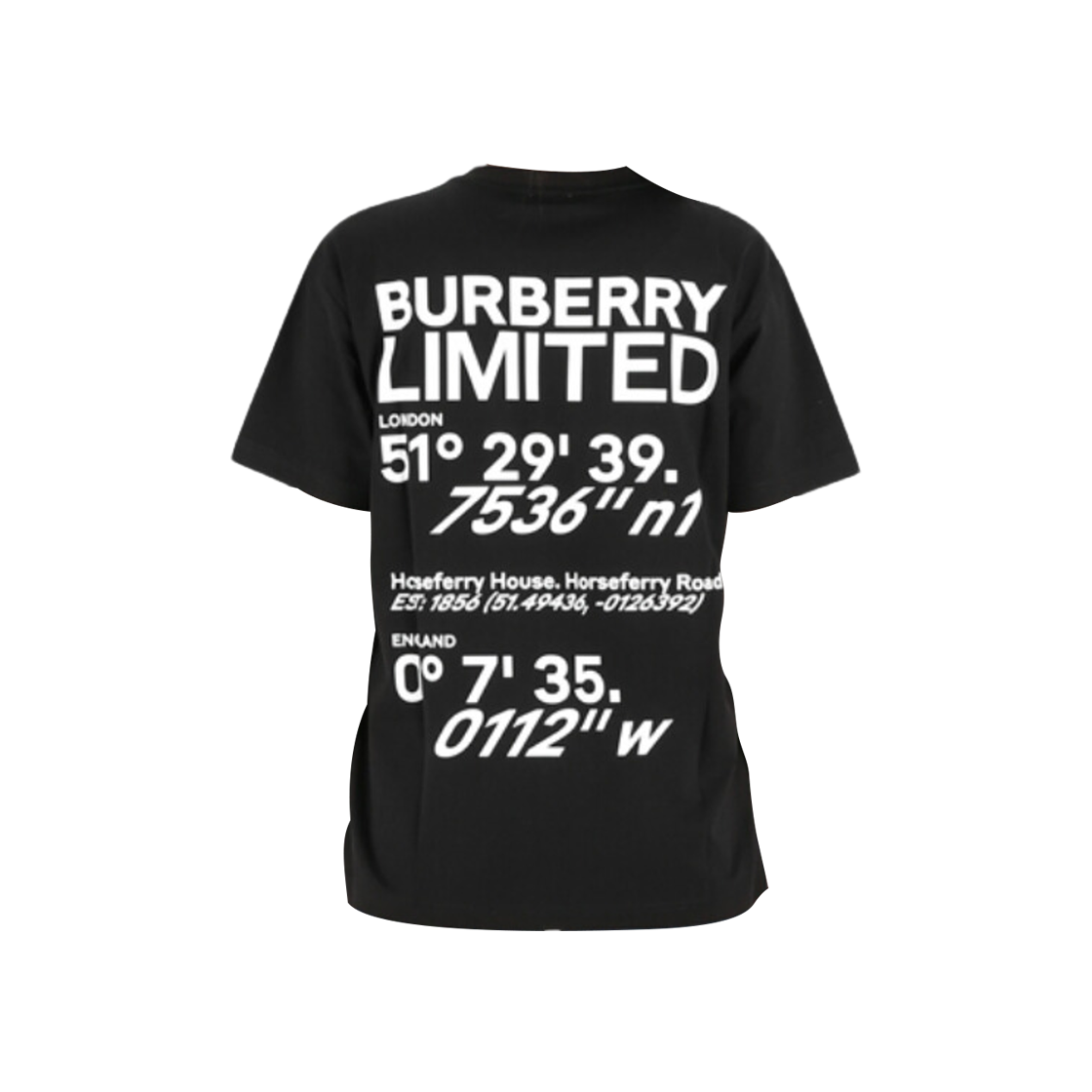 8037291 (W) Burberry Limited Carrick T-Shirt Black - #2