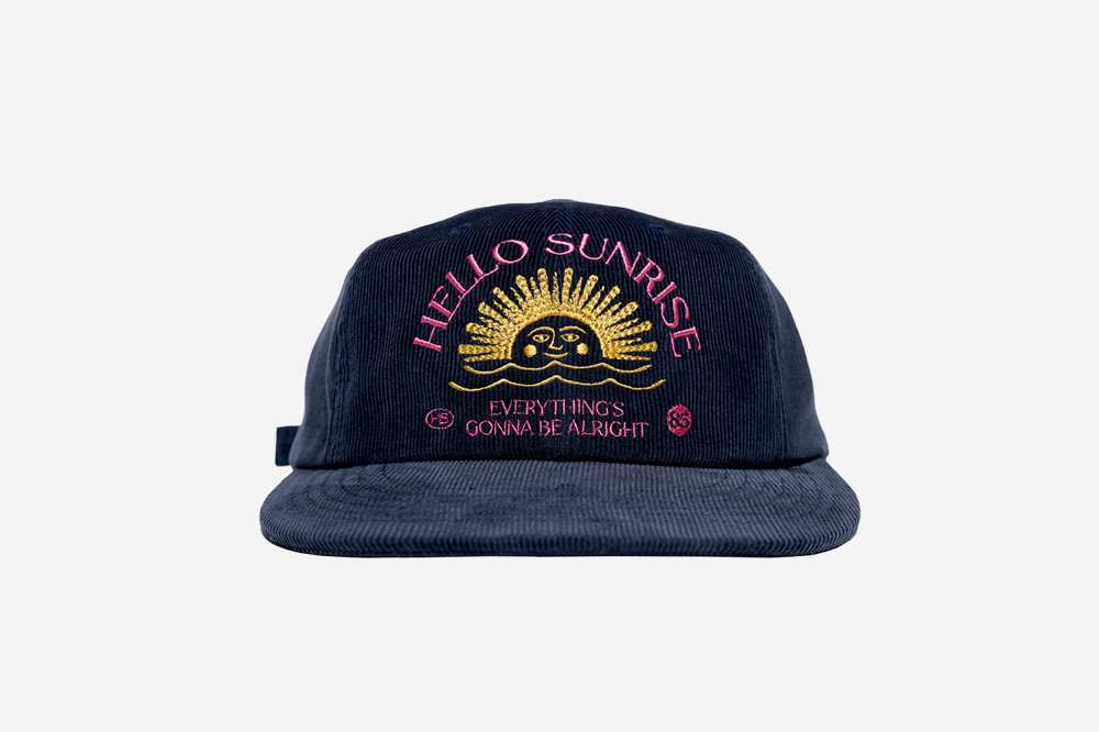 HELLO□Corduroy OG Logo 6Panel Cap □送料込 (Hello Sunrise