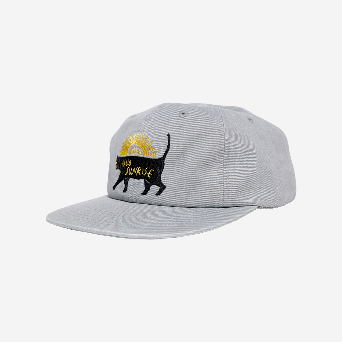 キャップ Hello Sunrise Washed OG Logo 6panel CapGray 23HSCPGR0096 MUSINSA | HELLO SUNRISE Washed OG Logo 6panel Cap_Ocean Blue