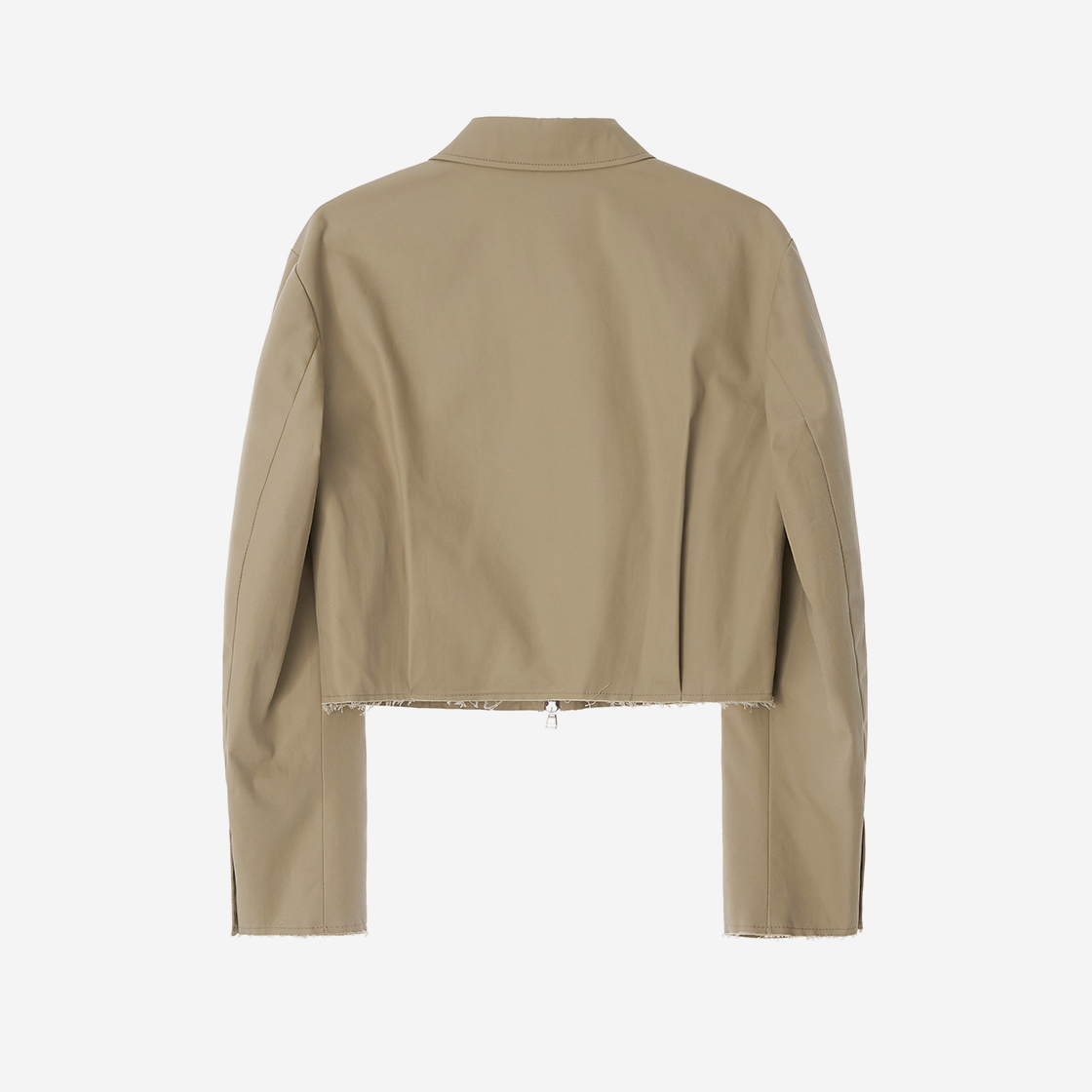 지지지 코튼 크롭 자켓 라이트 베이지(zeezeezee Cotton Croppted Jacket Light Beige) - 2