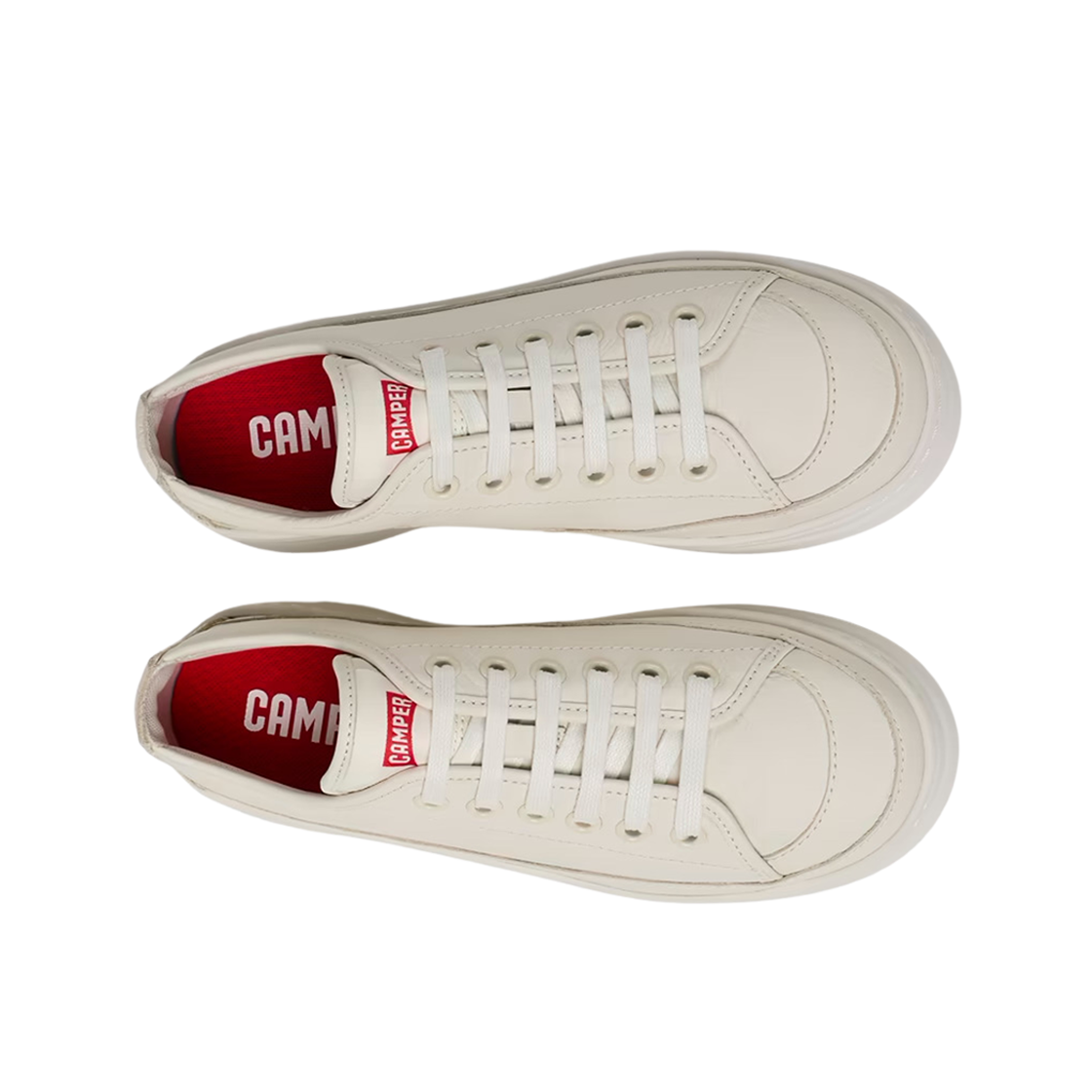 (W) 캠퍼 트윈스 레더 스니커즈 화이트((W) Camper Twins Leather Sneakers White) - 2