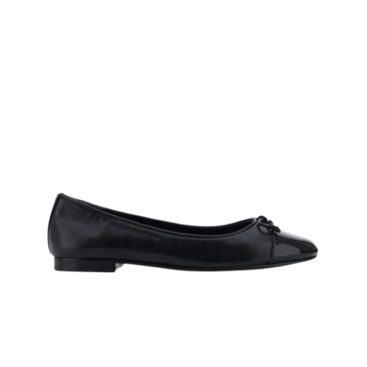 (W) Tory Burch Claire Ballet Flat Black