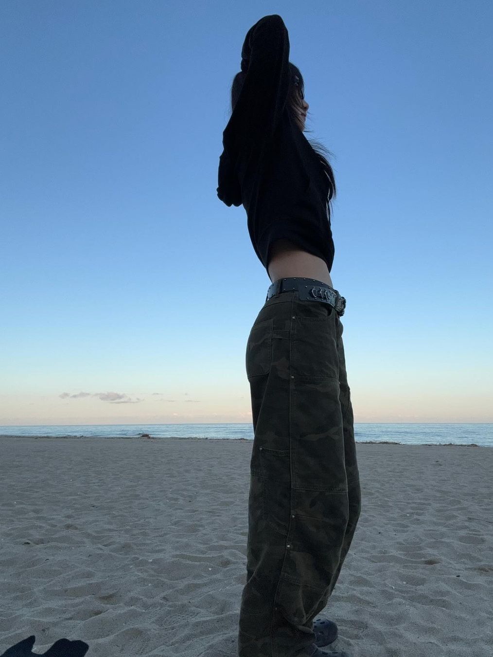 Vacant Archive Unisex Nova Carpenter Pants Black, Vacant Archive Unisex Nova Carpenter Pants Camo 착용 스타일
