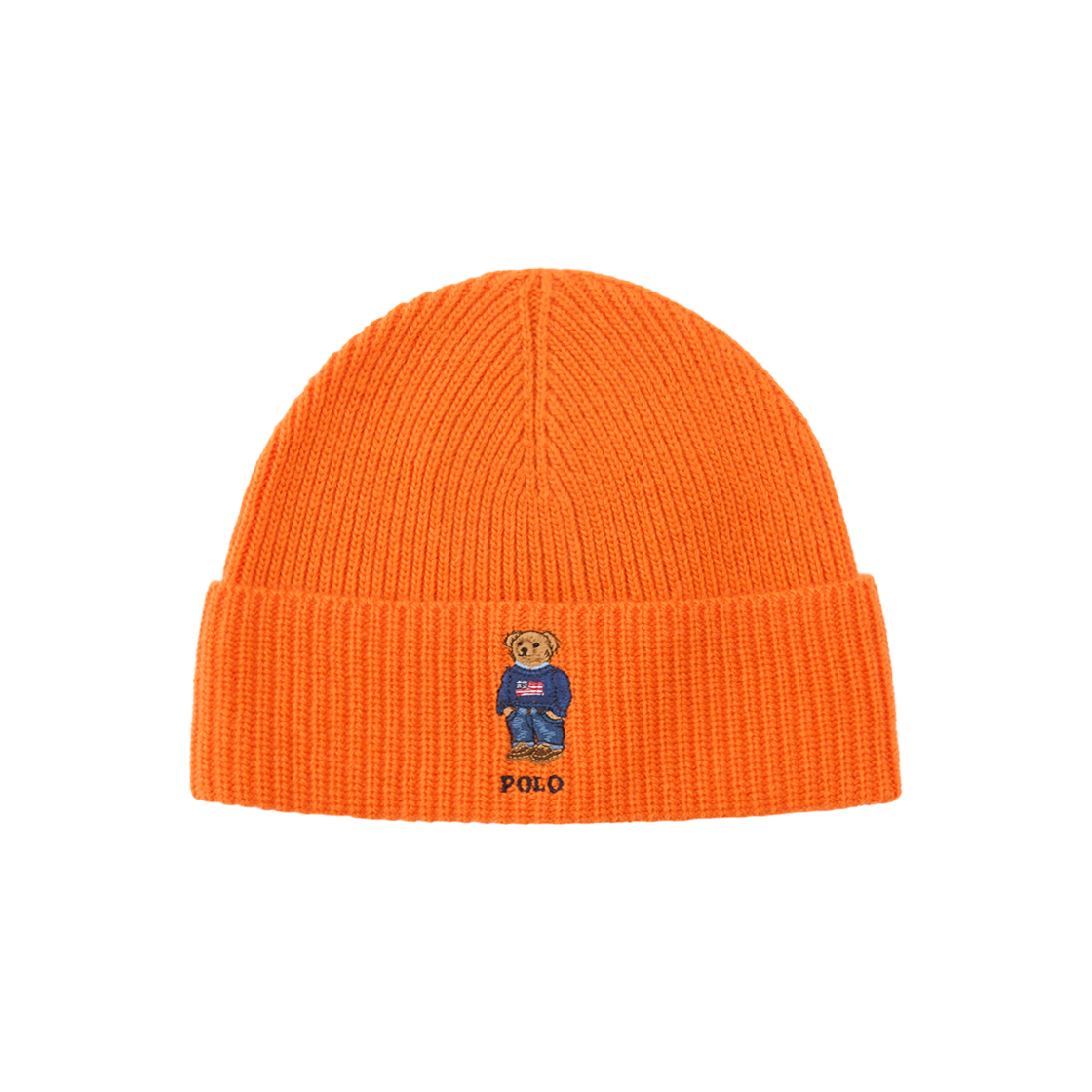 KM4DHTBRLG6OG [30%적립] Polo Ralph Lauren Polo Bear Cable Knit Beanie Bright Signal Orange - 24FW