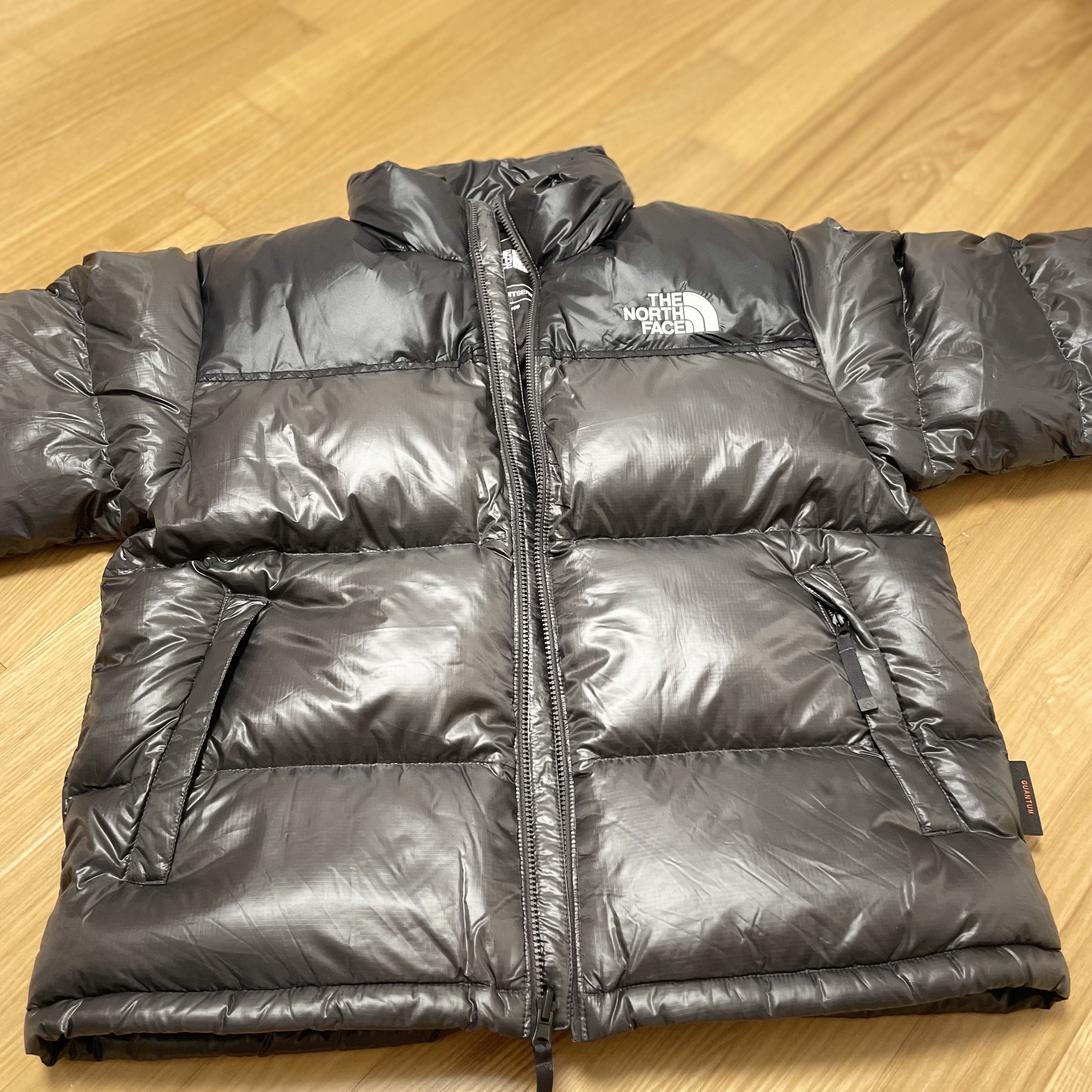 The North Face Quantum Nuptse RDS Down Jacket Silver Gray 착용 스타일 - 4