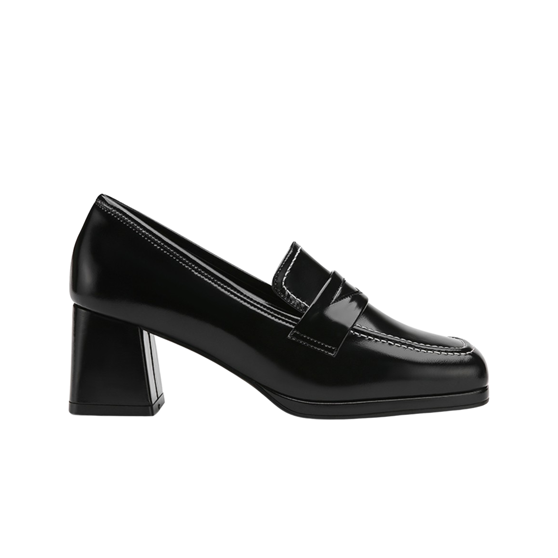 (W) 미소페 카우하이드 펌프스 6cm 블랙((W) Misope Cowhide Pumps 6cm Black)