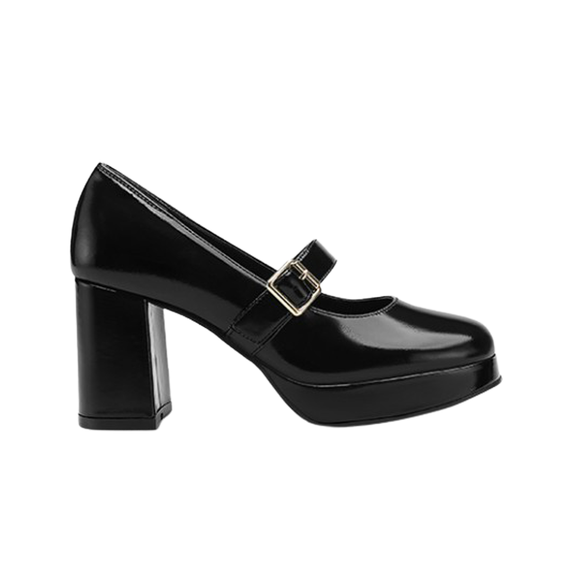 (W) 미소페 카우하이드 펌프스 8cm 블랙((W) Misope Cowhide Pumps 8cm Black)