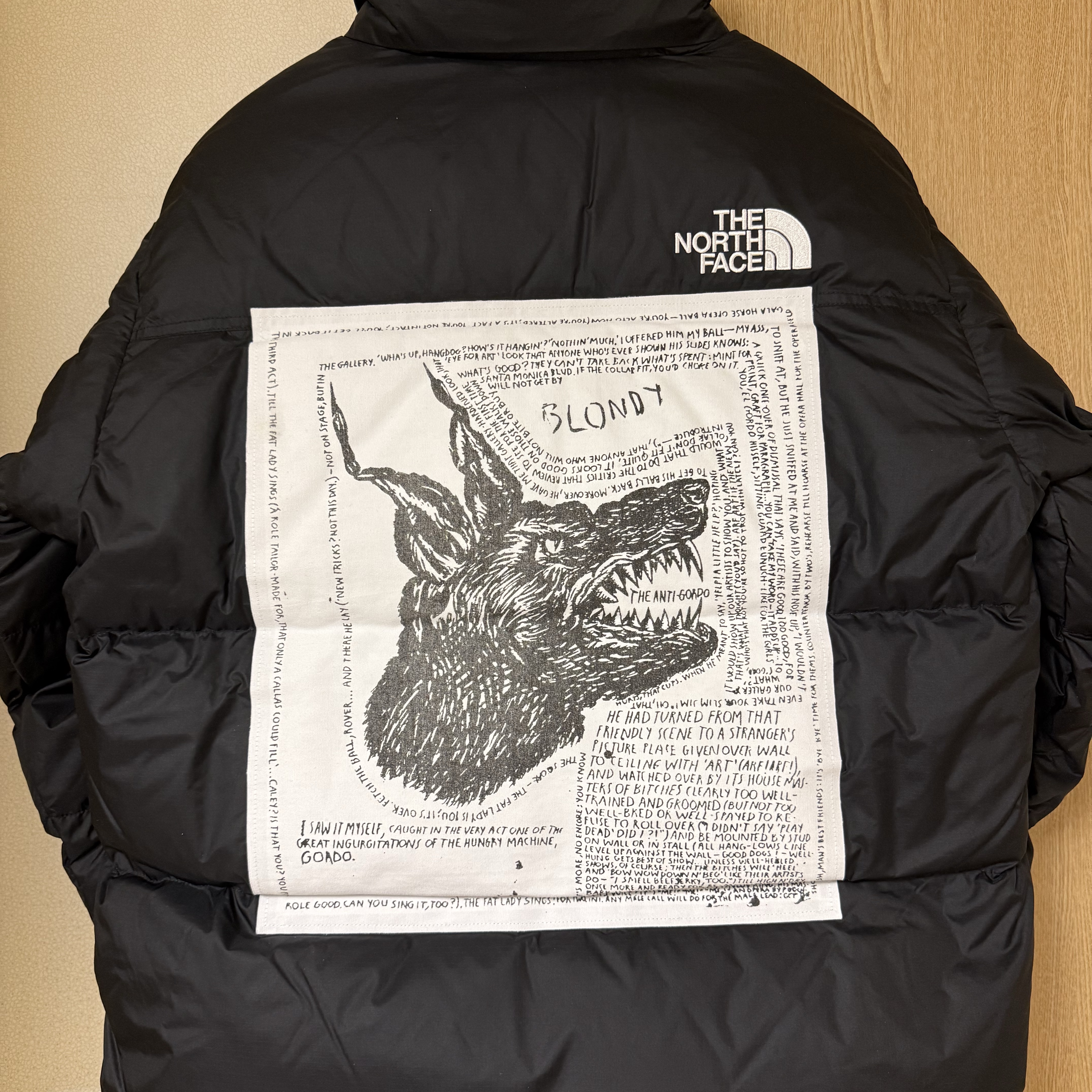 Supreme x The North Face Nuptse Jacket Black - 24FW 착용 스타일 - 2