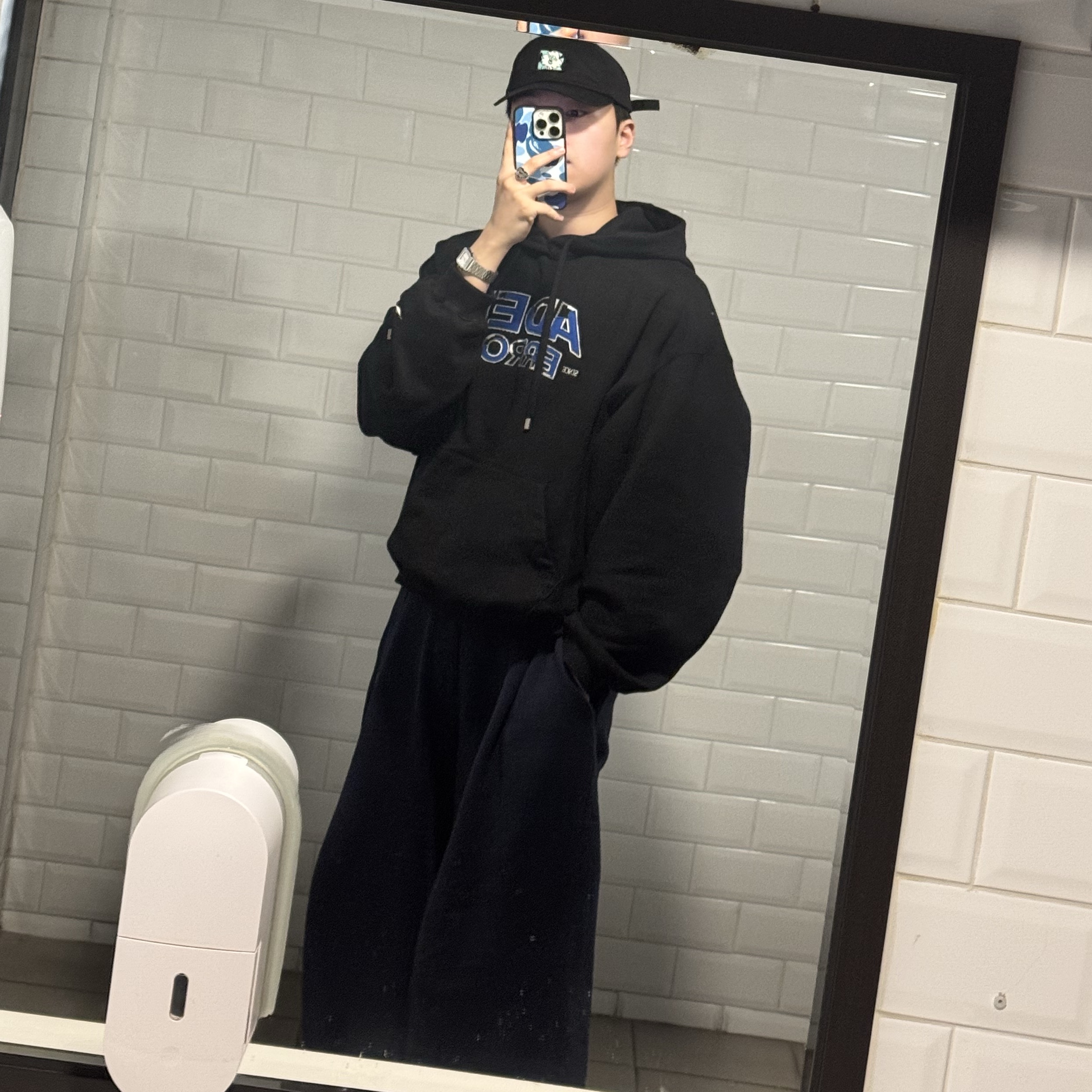 Human Made x Verdy 6 Panel Cap Black - Seoul Store Exclusive, Ader Error Edca Logo Hoodie Noir 착용 스타일