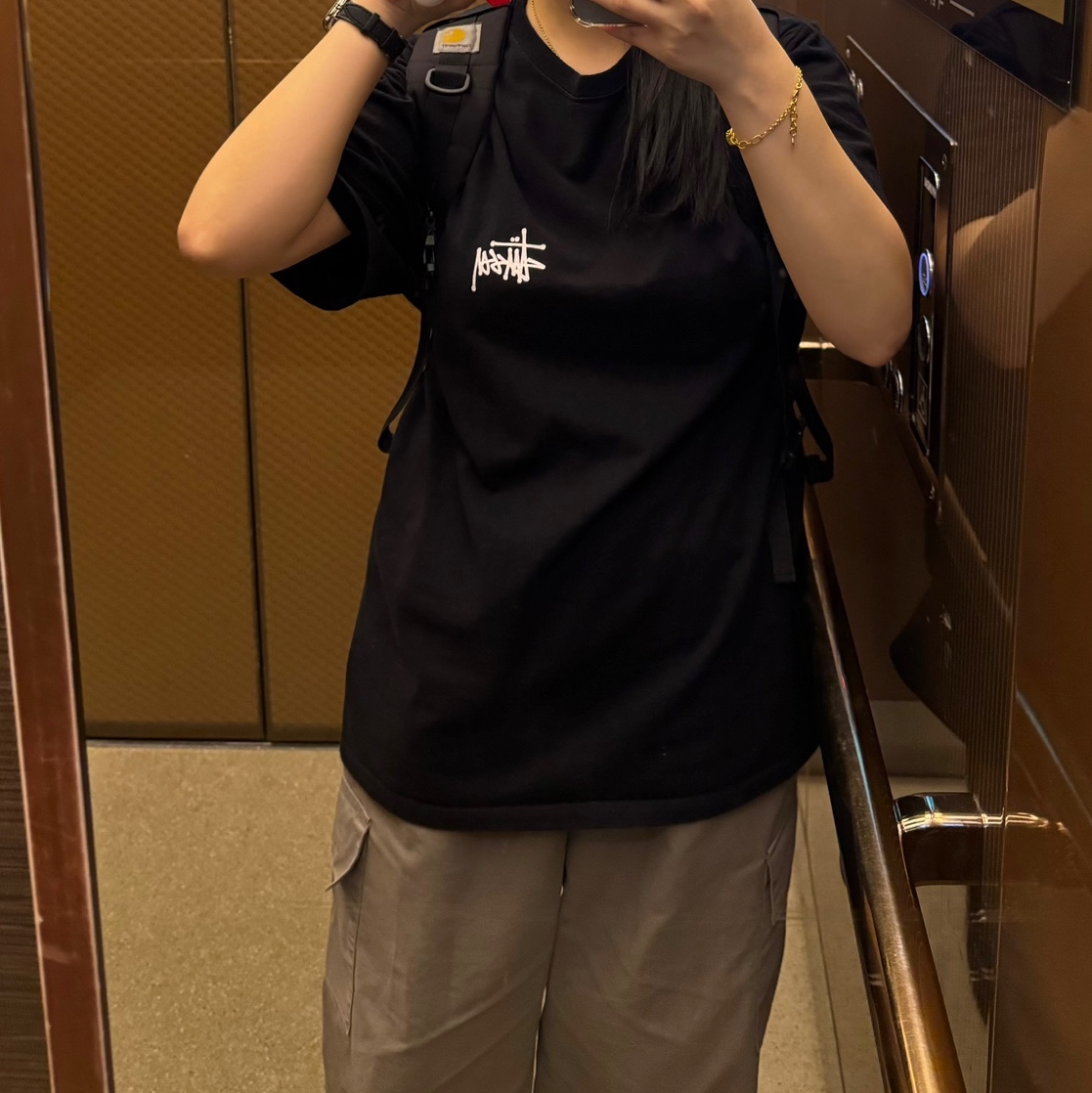 (Kids) Deus Ex Machina College Seoul T-Shirt White, (W) Hunter Play Short Rain Boots Black 착용 스타일 - 4