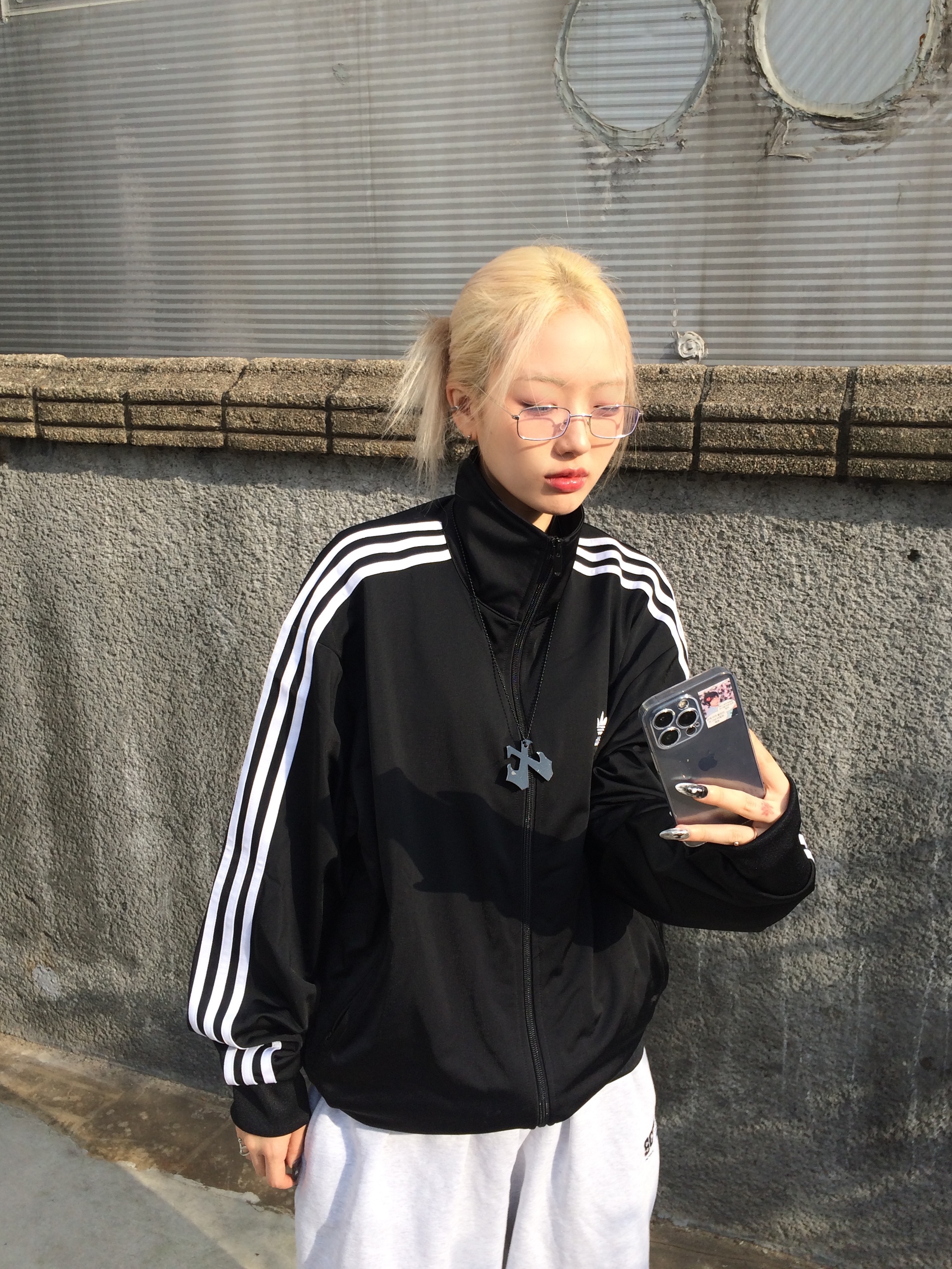 Adidas Adicolor Classics Firebird Track Top Black - KR Sizing, Adidas Adicolor Classic Beckenbauer Track Top Black - KR Sizing μ°©μ© μ€νμΌ - 1