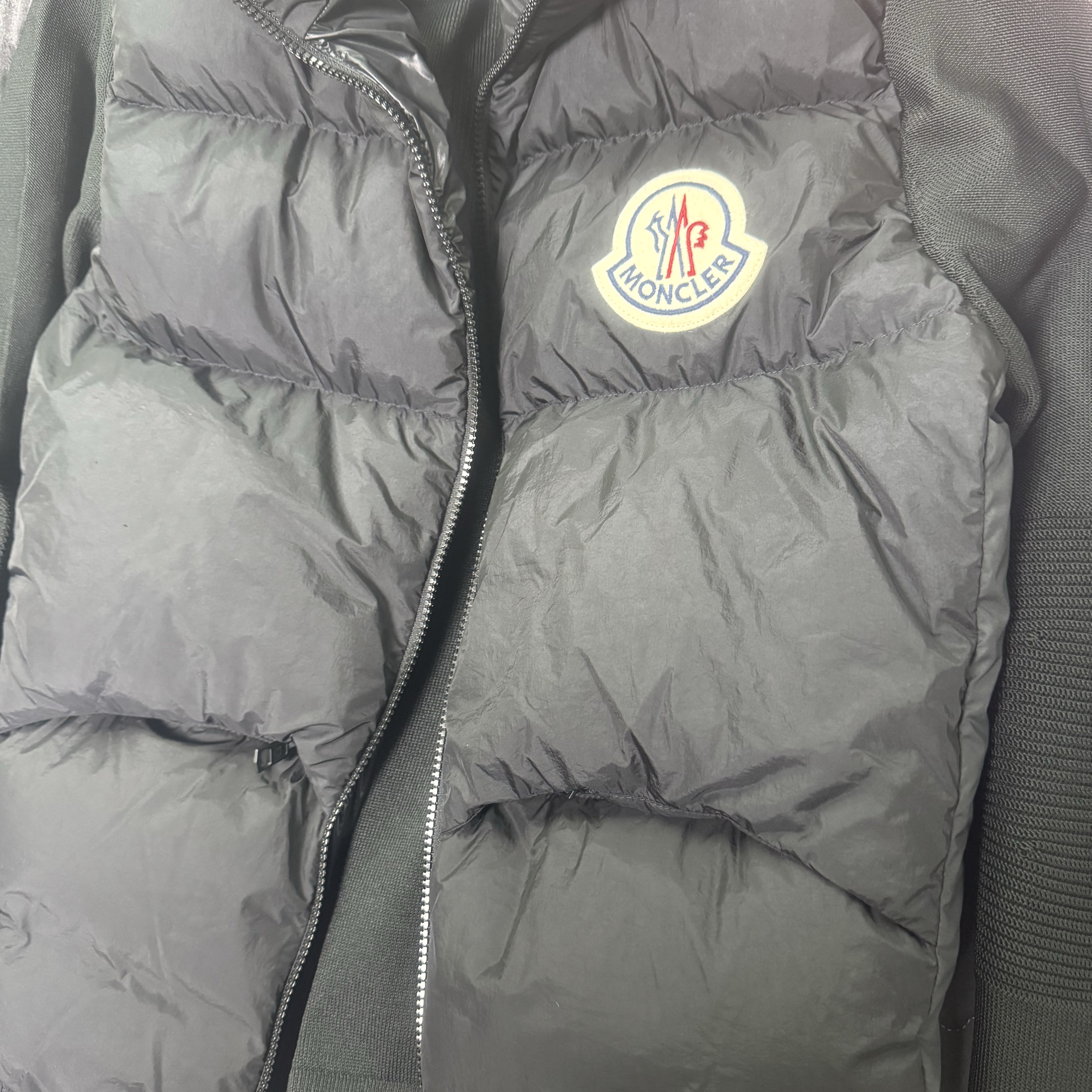 Moncler Padded Knit Cardigan Black - 23FW 착용 스타일