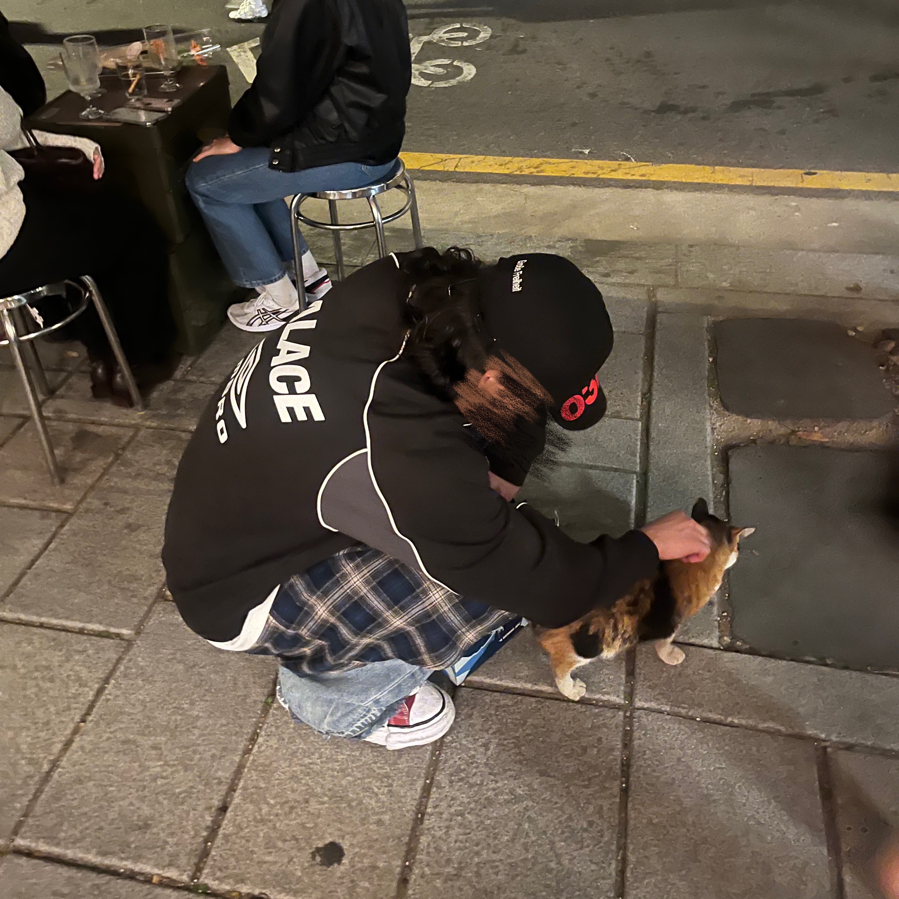 Palace x Umbro Crewneck Black - 24SS 착용 스타일 - 3