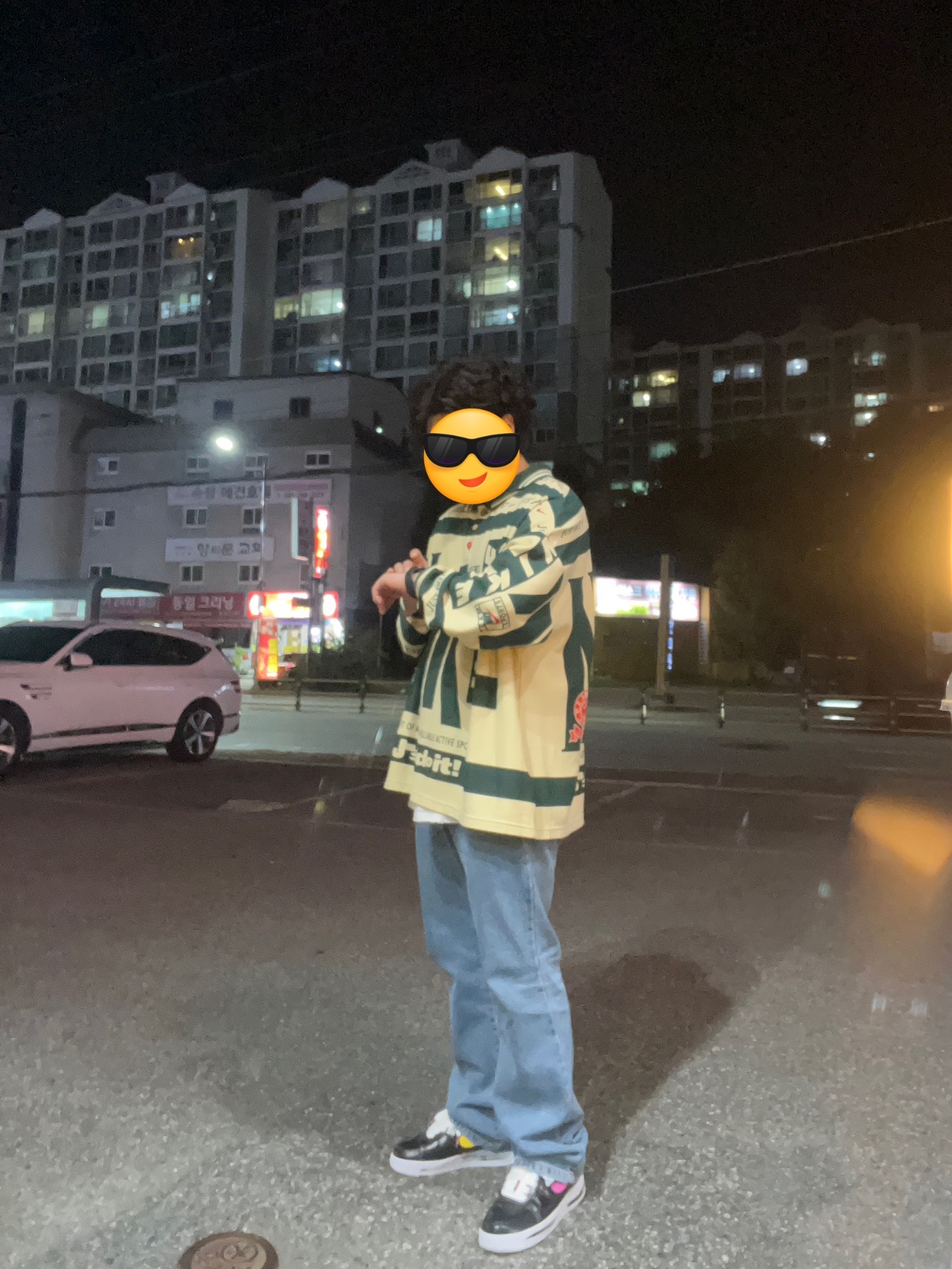 Nike x Cactus Plant Flea Market Long Sleeve Polo Natural - US/EU, Nike x Cactus Plant Flea Market Long Sleeve Polo Natural - Asia 착용 스타일 - 1