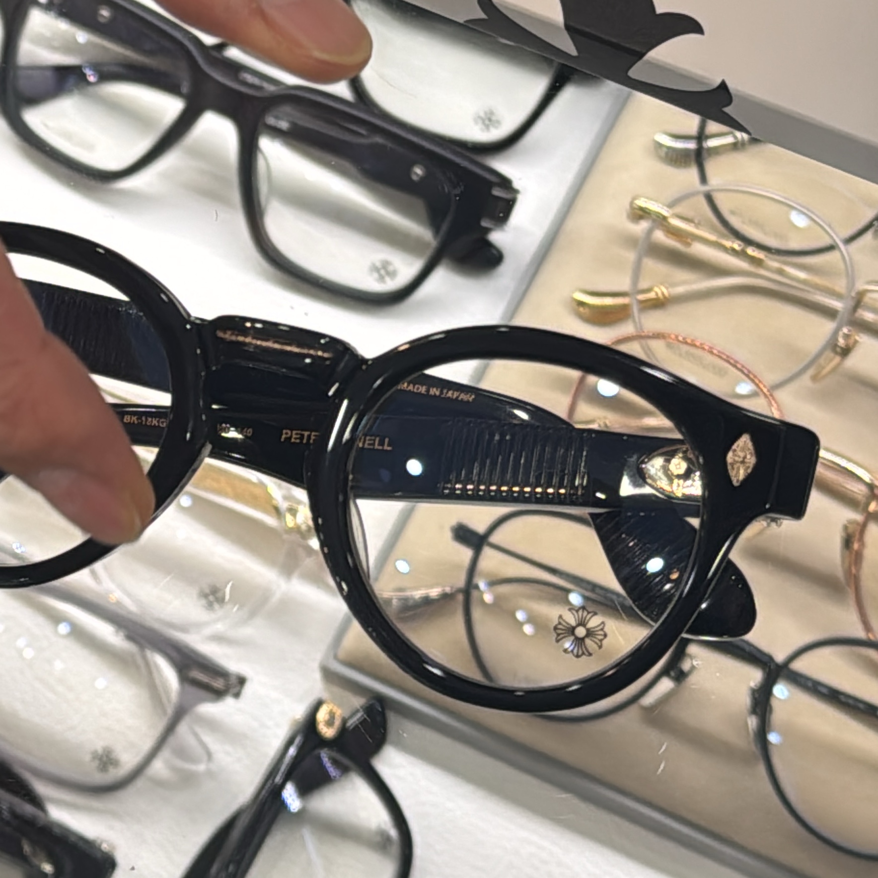 Chrome Hearts Peter Arnell Black 18K Gold Plated 착용 스타일 - 2
