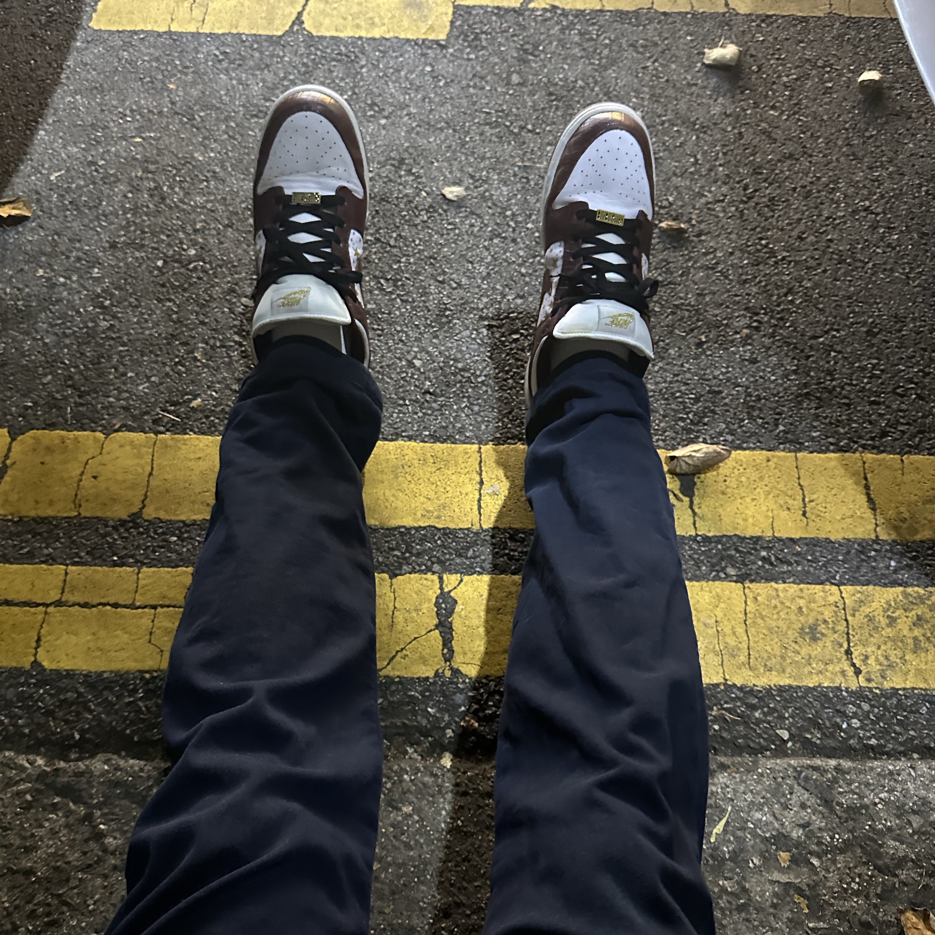Nike x Supreme SB Dunk Low Barkroot Brown 착용 스타일 - 1