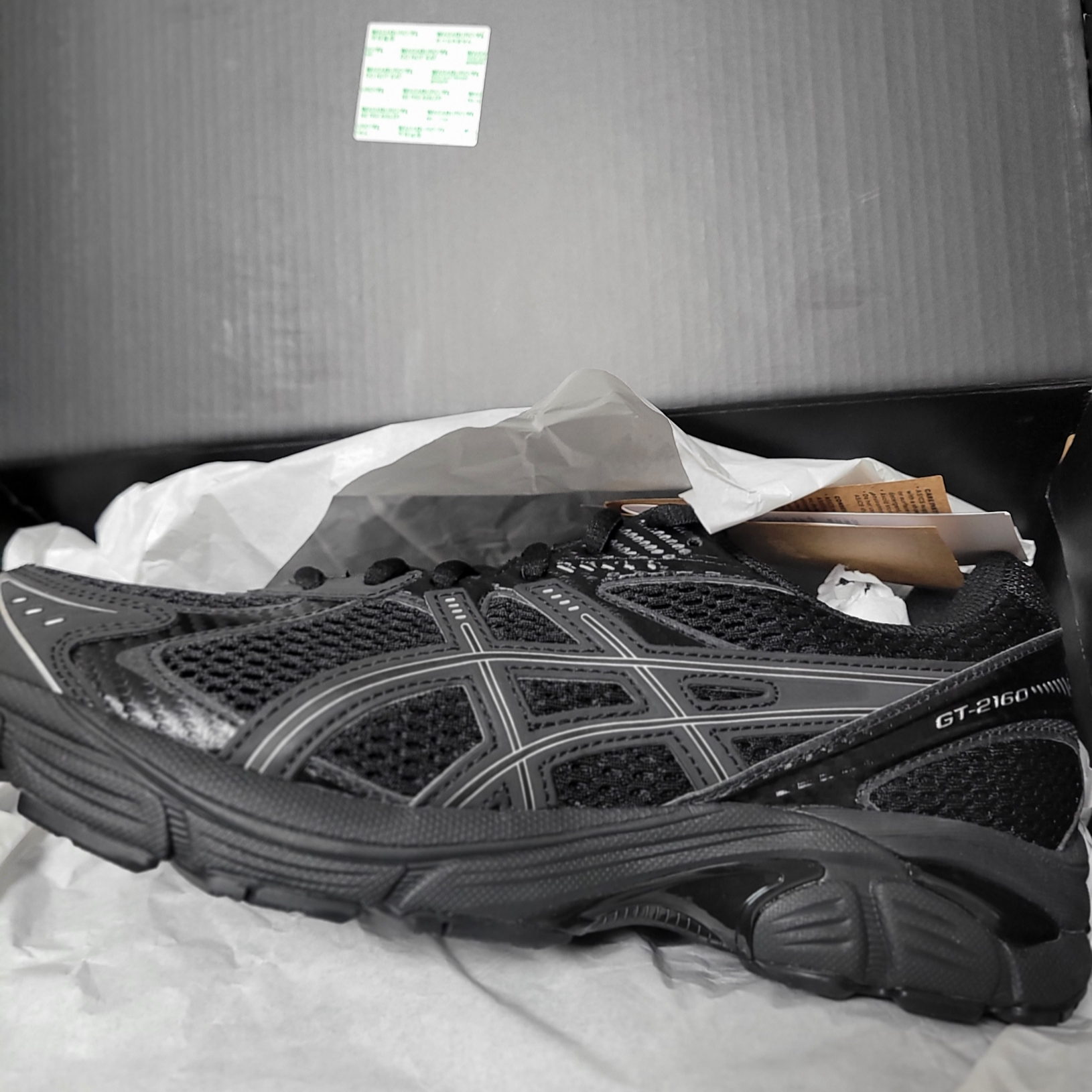 Asics x JJJJound GT-2160 Black Pure Silver 착용 스타일 - 2