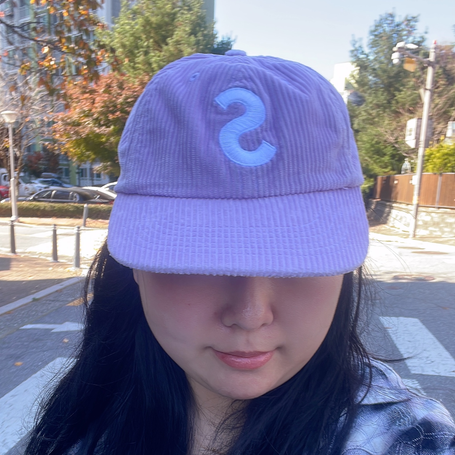 Supreme Corduroy S Logo 6-Panel Light Purple - 24FW 착용 스타일 - 2