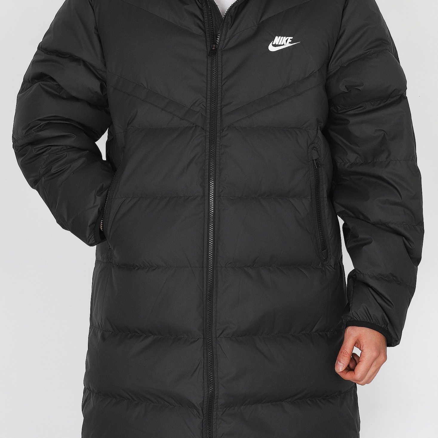 Nike Storm-Fit Windrunner PrimaLoft Hooded Parka Jacket Black 착용 스타일