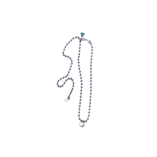 ★ NiRO SERENDIPITY★ TRiPLE HEART BYZANTiNE CHAiN NECKLACE 니로 세렌디피티 트리플 하트 비잔틴체인 네크리스 | NiRO