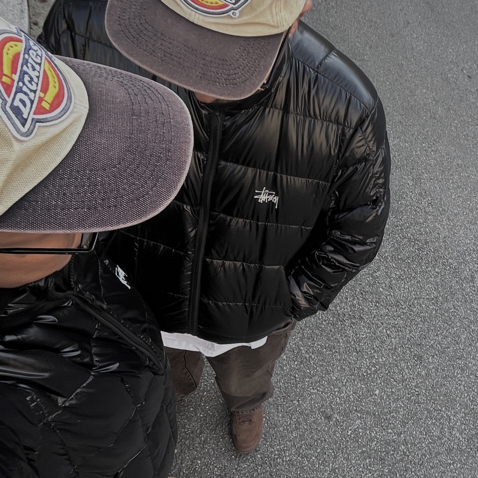 Stussy Midweight Puffer Black, Stussy Micro Ripstop Down Parka Olive 착용 스타일 - 1