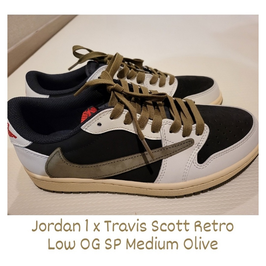 (W) Jordan 1 x Travis Scott Retro Low OG SP Medium Olive 착용 스타일