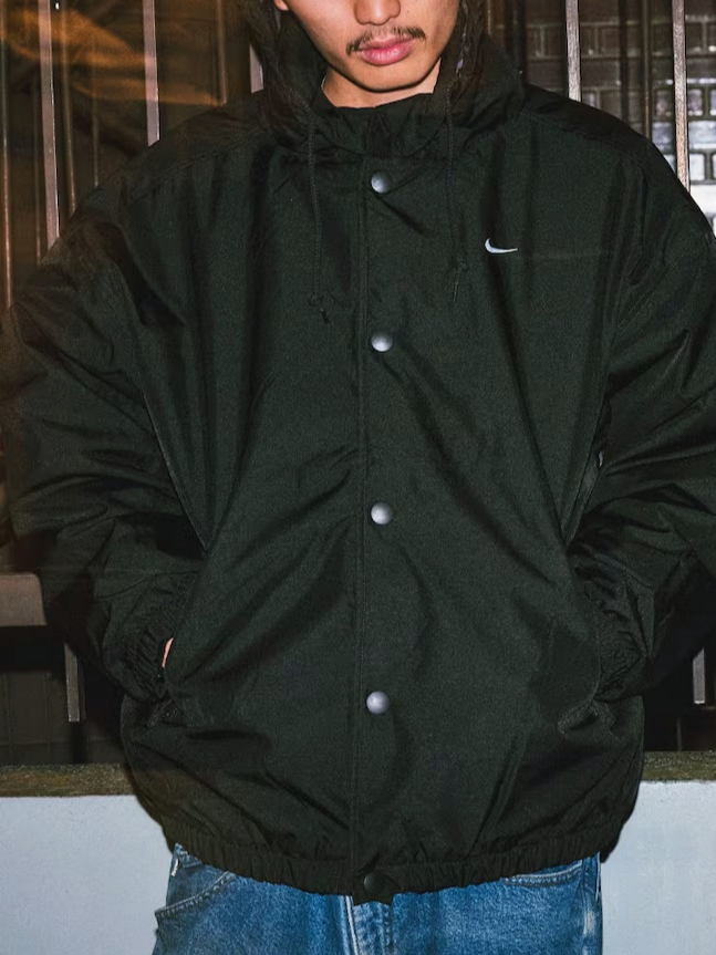 Nike Solo Swoosh Puffer Black - Asia 착용 스타일