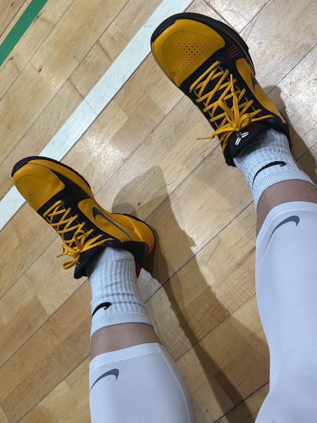 Nike Kobe 5 Protro Bruce Lee 착용 스타일