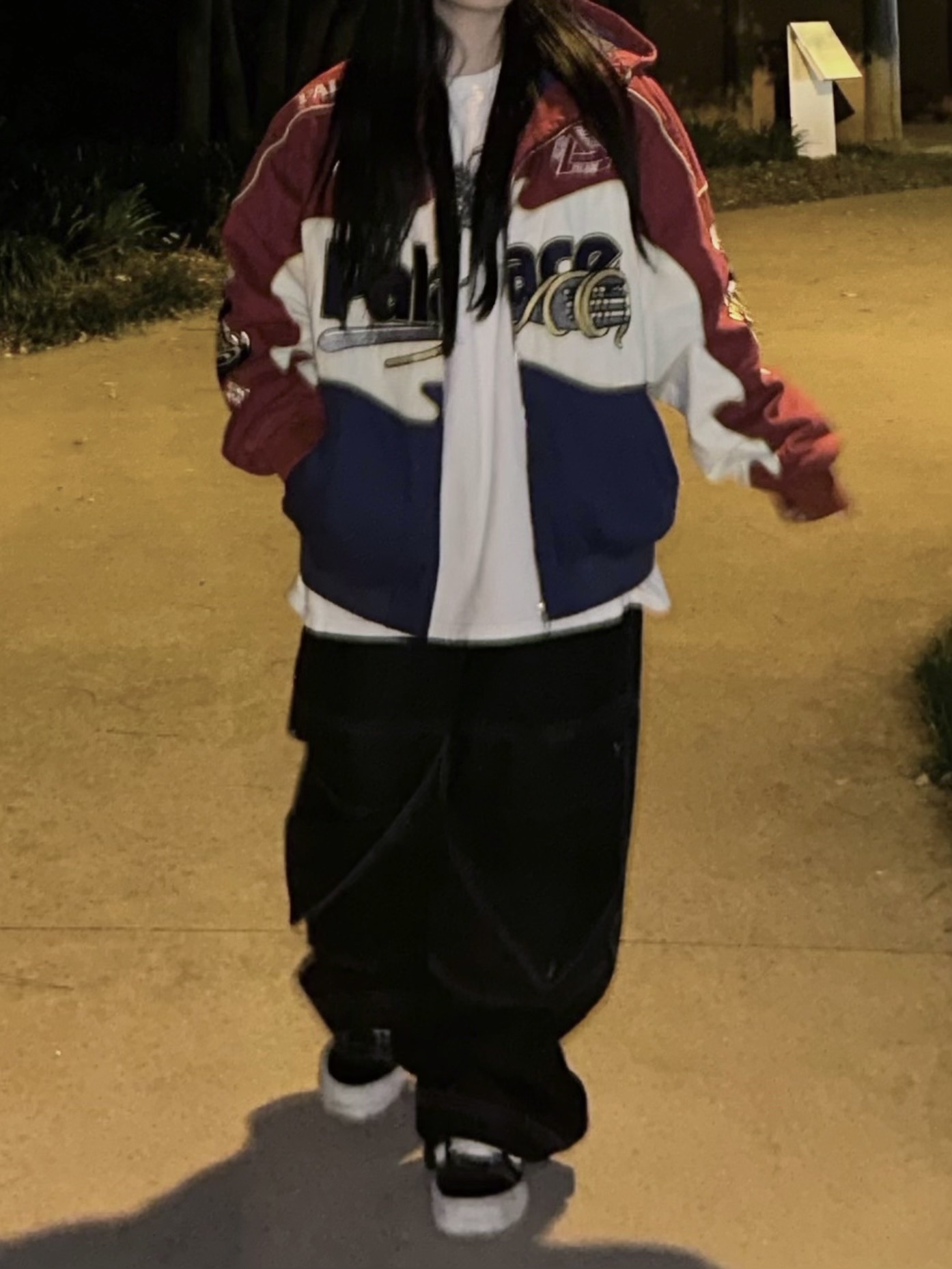 Palace Pasta Jacket Tomato Red - 24FW, Vans Vault x Imran Potato Knu-Skool VR3 LX Black White 착용 스타일