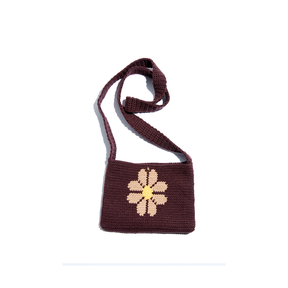 니로 세렌디피티 데이지 니트백 브라운(NiRO.SERENDiPiTY Jjj Daisy Knit Bag Brown #666)