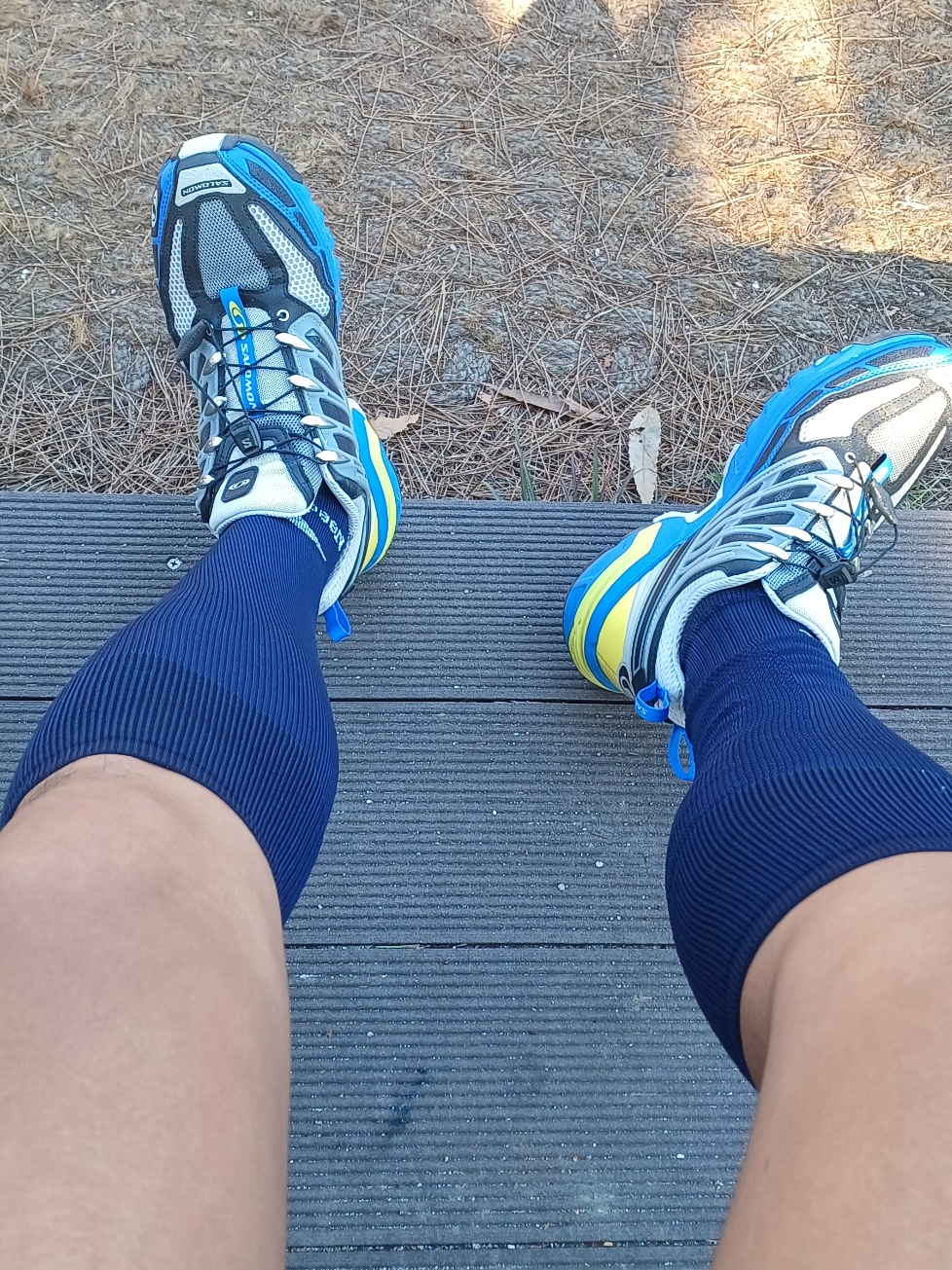 Salomon ACS Pro Lapis Blue Black 착용 스타일 - 2