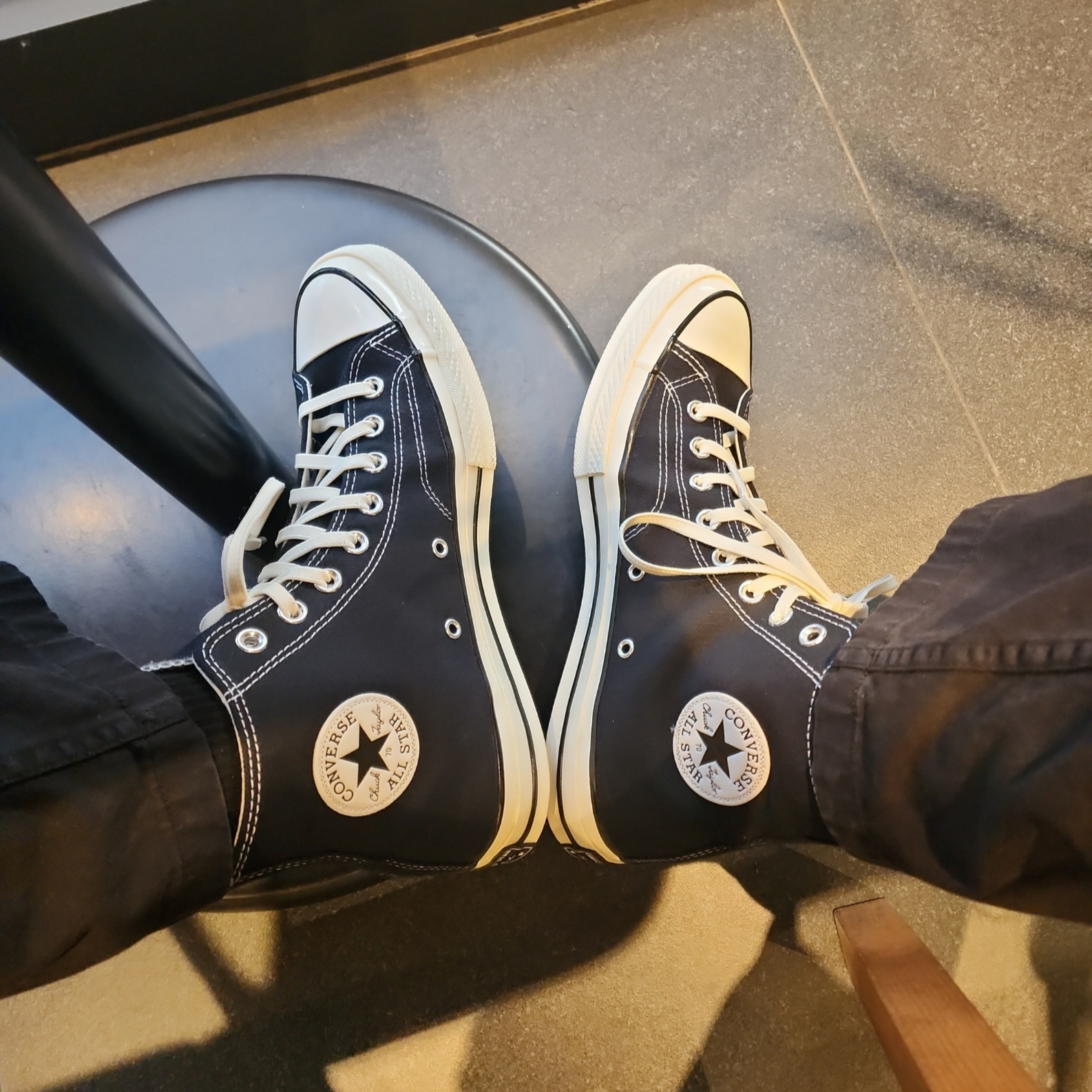 Converse Chuck 70 Hi Black 착용 스타일