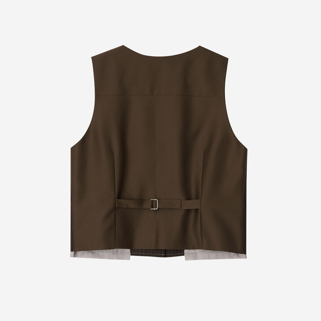 지지지 핀스트라이프 테일러 베스트 브라운(zeezeezee Pinstripe Tailoring Vest Brown) - 2