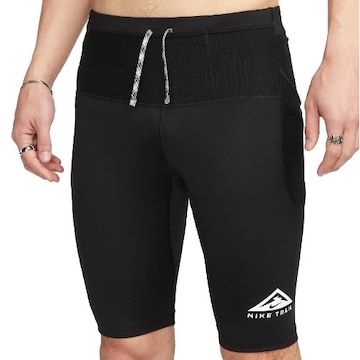 Nike Trail Dri-Fit Lava Loops Half Running Tights Black White - Asia 착용 스타일 - 2