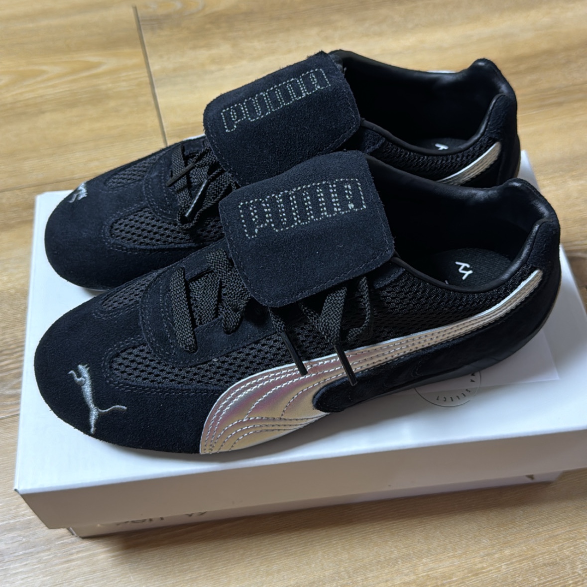 Puma x Open Yy Speedcat Black Shadow Gray 착용 스타일