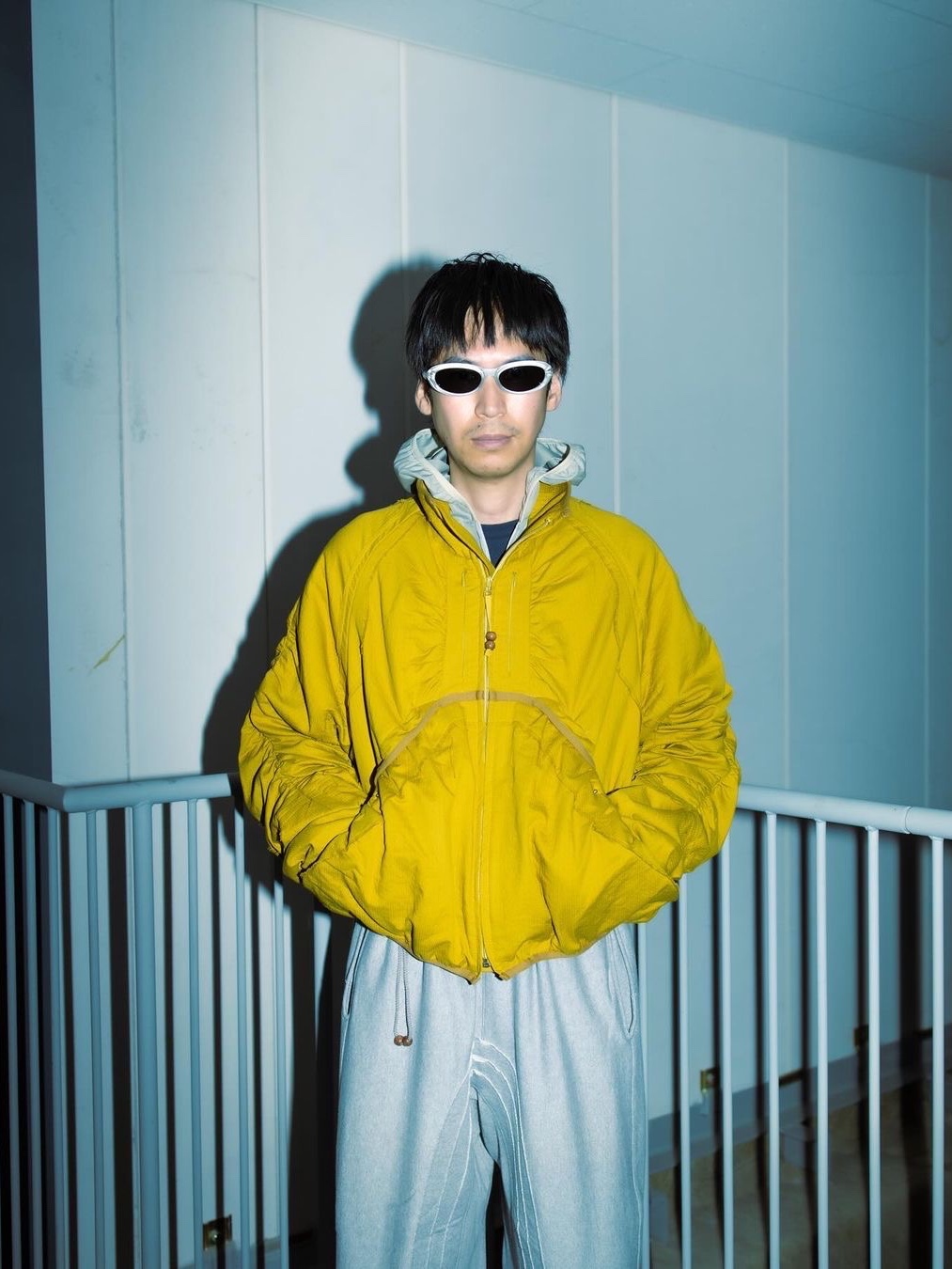 [KREAM 단독] Jian Ye Hydra Jacket Mustard - 24FW, [KREAM 단독] Jian Ye Orbit Pants Charcoal - 24FW 착용 스타일 - 4