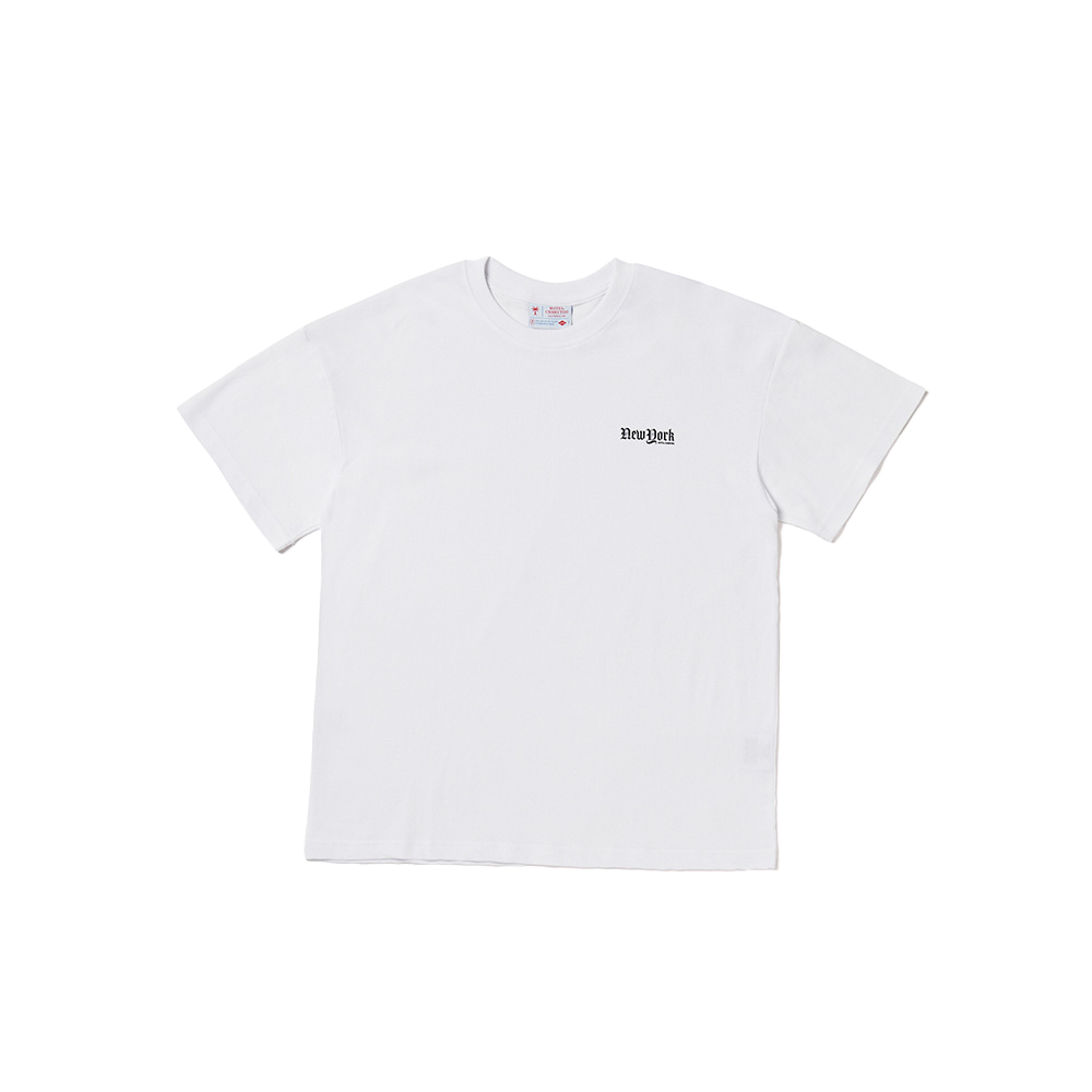 CNYTS035U0_WT Hotel Cerritos New York Times Washing T-Shirt White