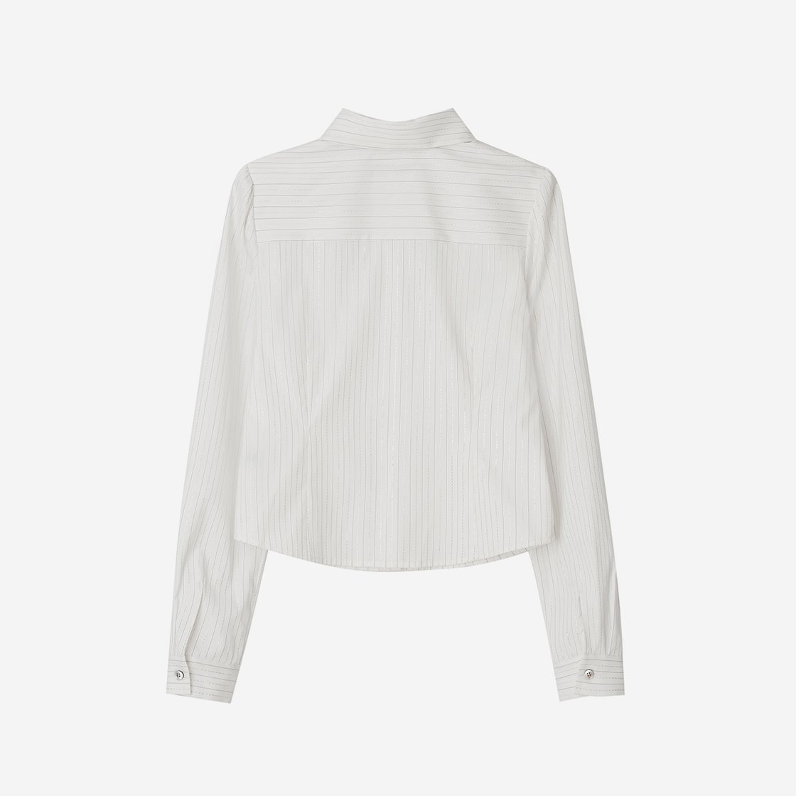 지지지 클래식 실버 스트라이프 셔츠 화이트(zeezeezee Classic Silver Stripe Shirt White) - 2